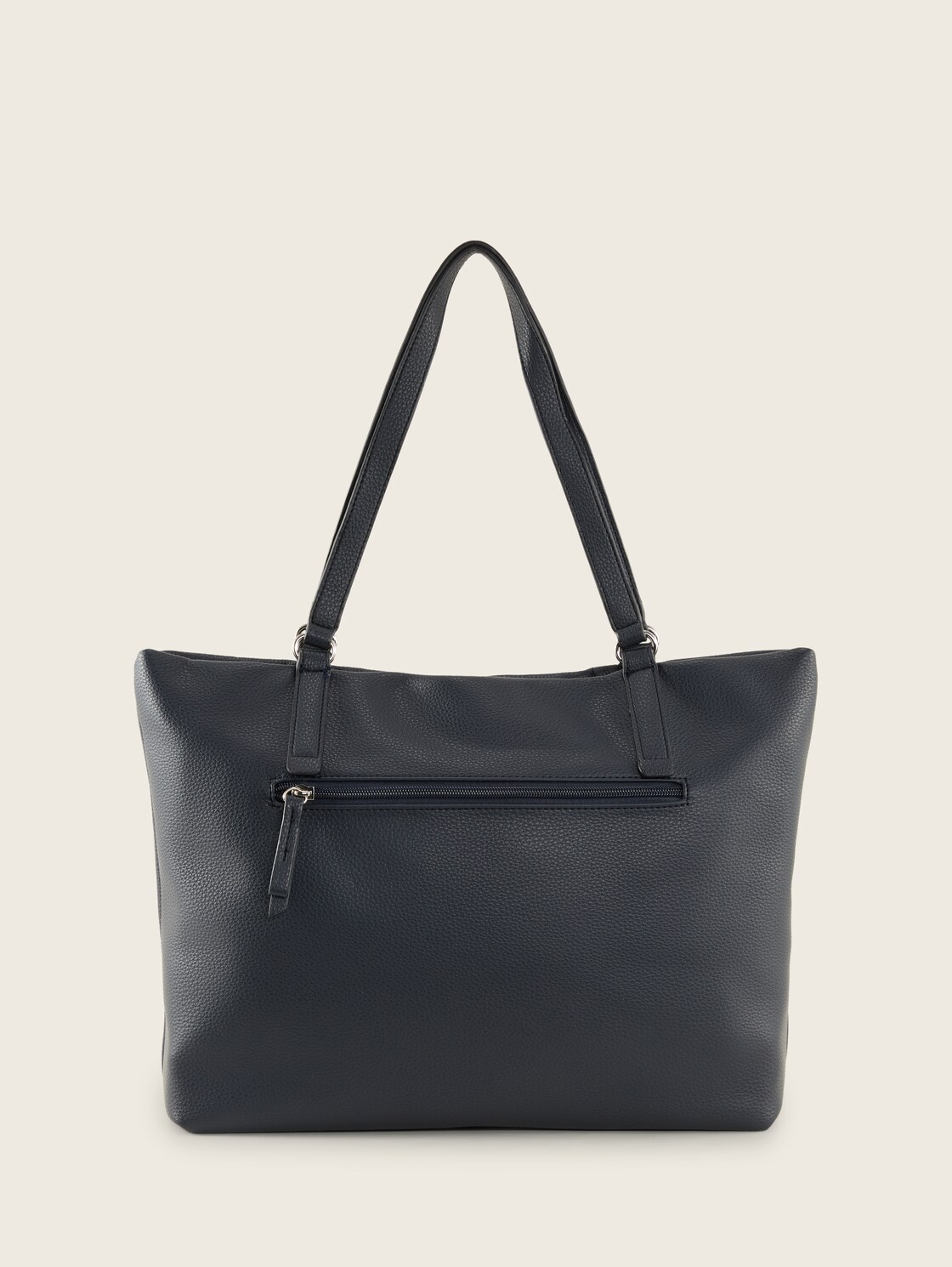 TTBECA L Shopper mit Reißverschluss-Details - dark blue - Produkt-Rückansicht