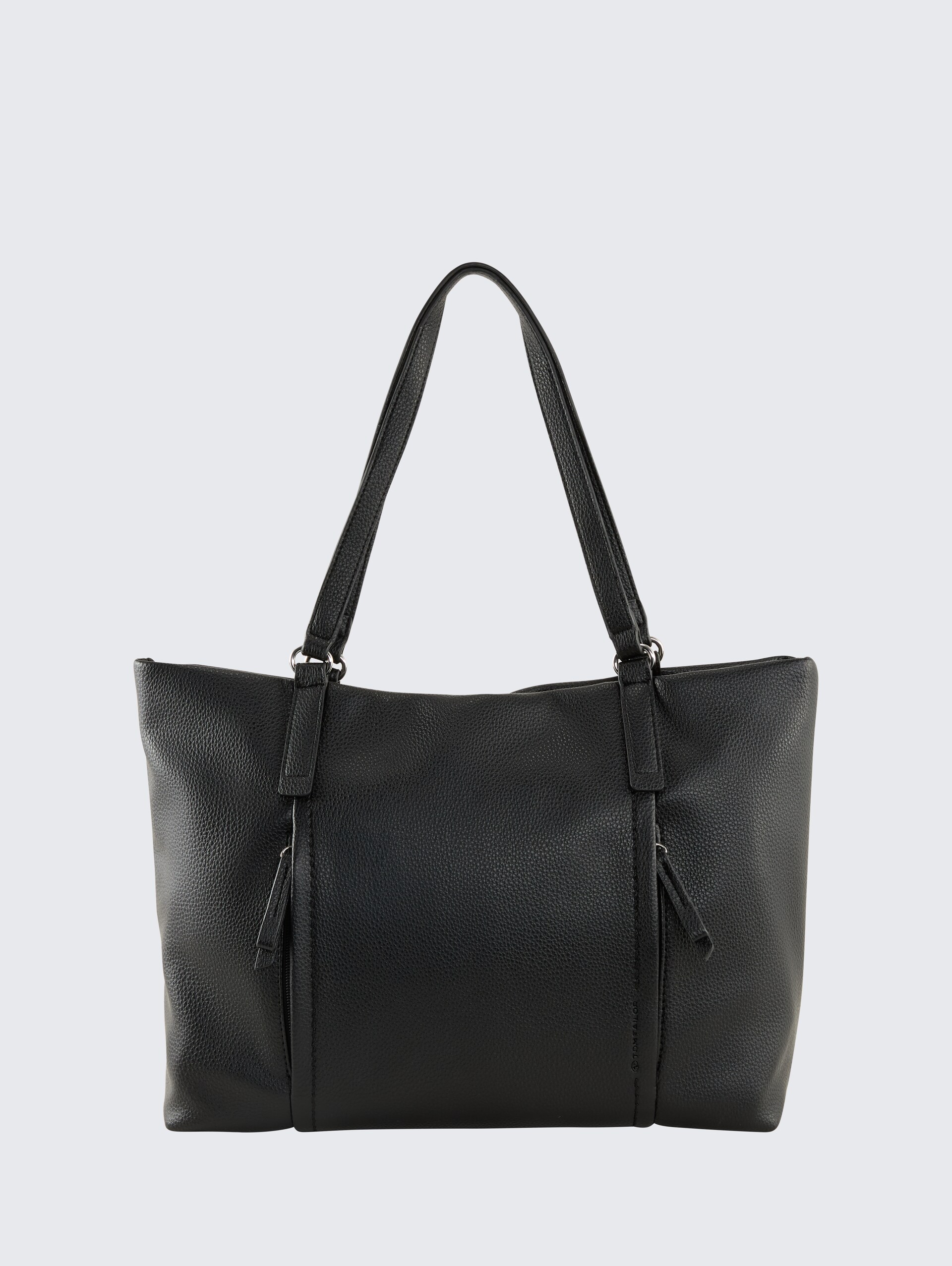 TTBECA L Shopper mit Reißverschluss-Details - schwarz / black - Vorder-Produkt-Ansicht