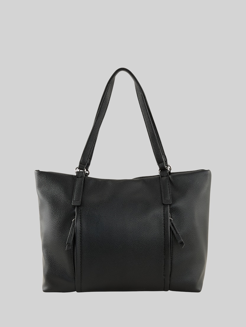 TTBECA L Shopper with zip details by Women, schwarz / black