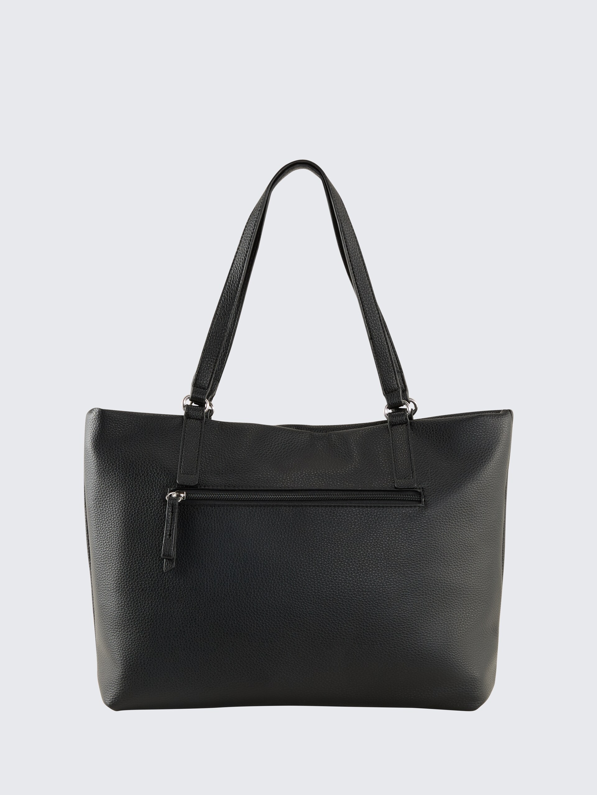 TTBECA L Shopper mit Reißverschluss-Details - schwarz / black - Produkt-Rückansicht