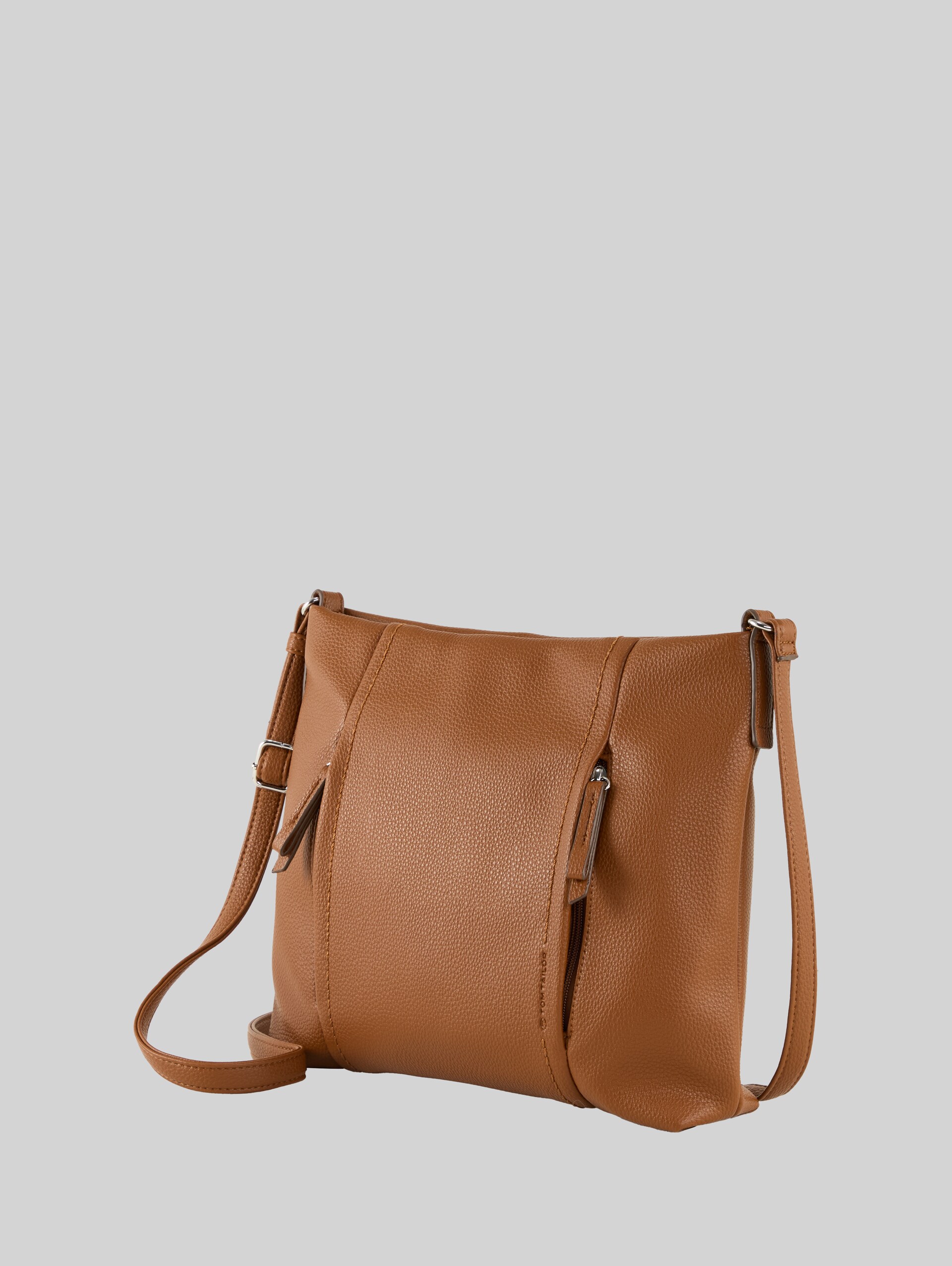 TTBECA M Pouch bag with zip details - cognac / brandy - side product view 