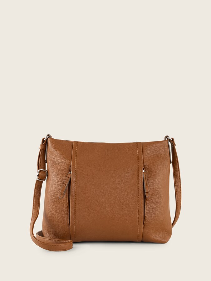 TTBECA M buideltas met ritsdetails door Women, cognac / brandy