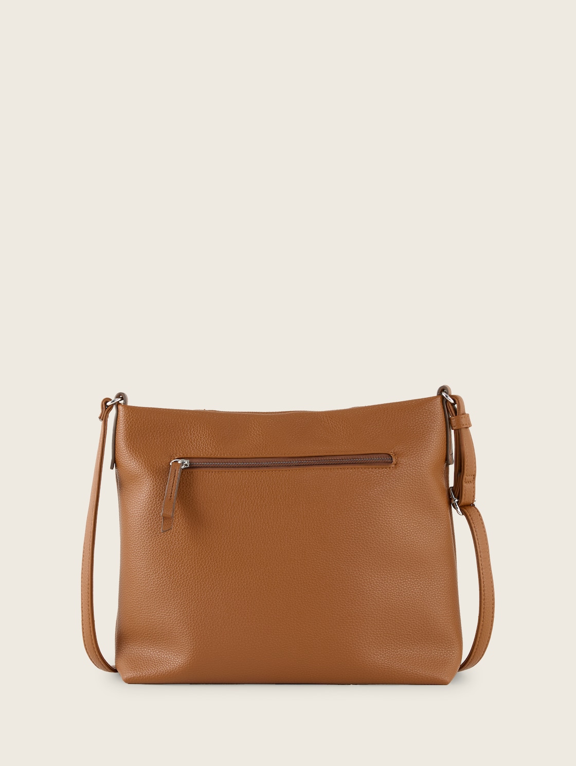 TTBECA M Beuteltasche mit Reißverschluss-Details - cognac / brandy - Produkt-Rückansicht