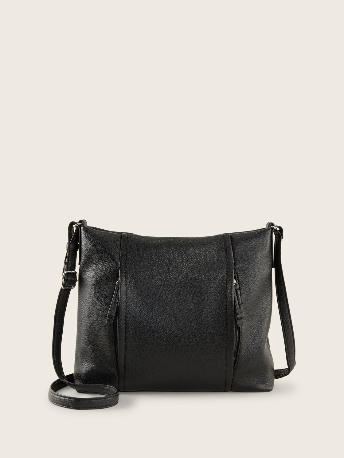 TTBECA M Beuteltasche mit Reißverschluss-Details - schwarz / black - Vorder-Produkt-Ansicht