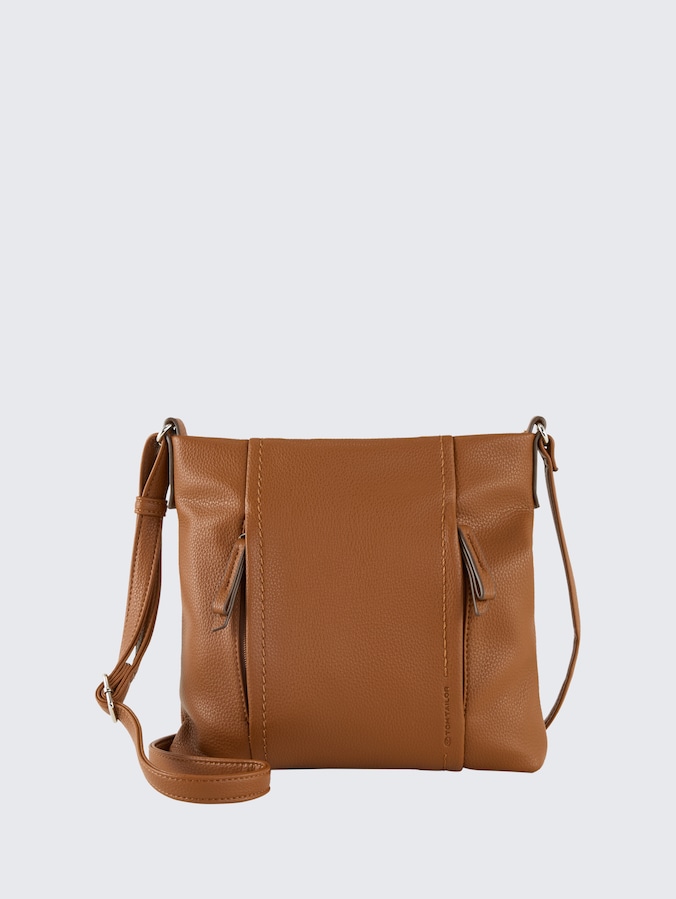 TTBECA M Umhängetasche mit Reißverschluss-Details von Women, cognac / brandy