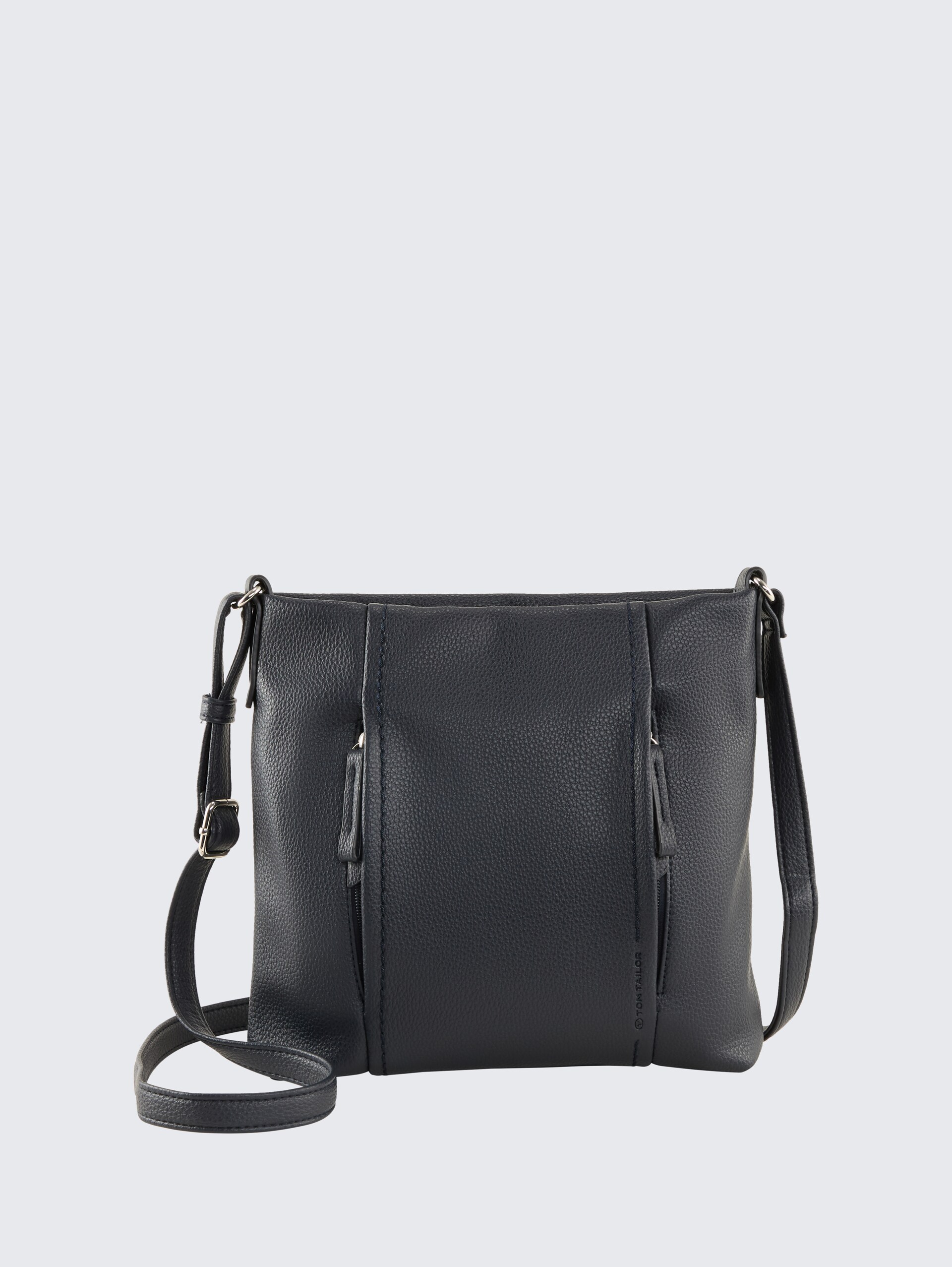 TTBECA M Umhängetasche mit Reißverschluss-Details - dark blue - Vorder-Produkt-Ansicht