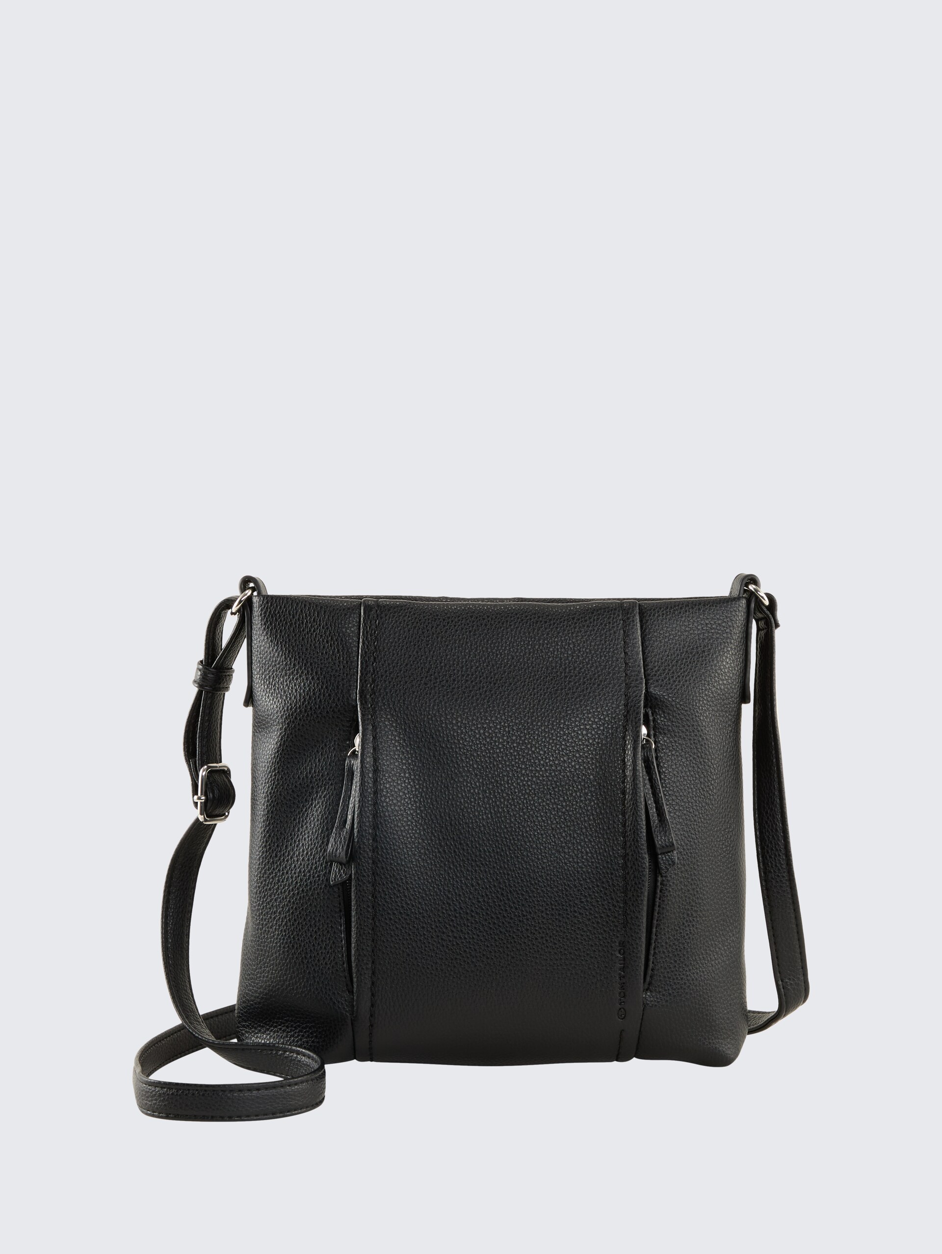 TTBECA M Umhängetasche mit Reißverschluss-Details - schwarz / black - Vorder-Produkt-Ansicht