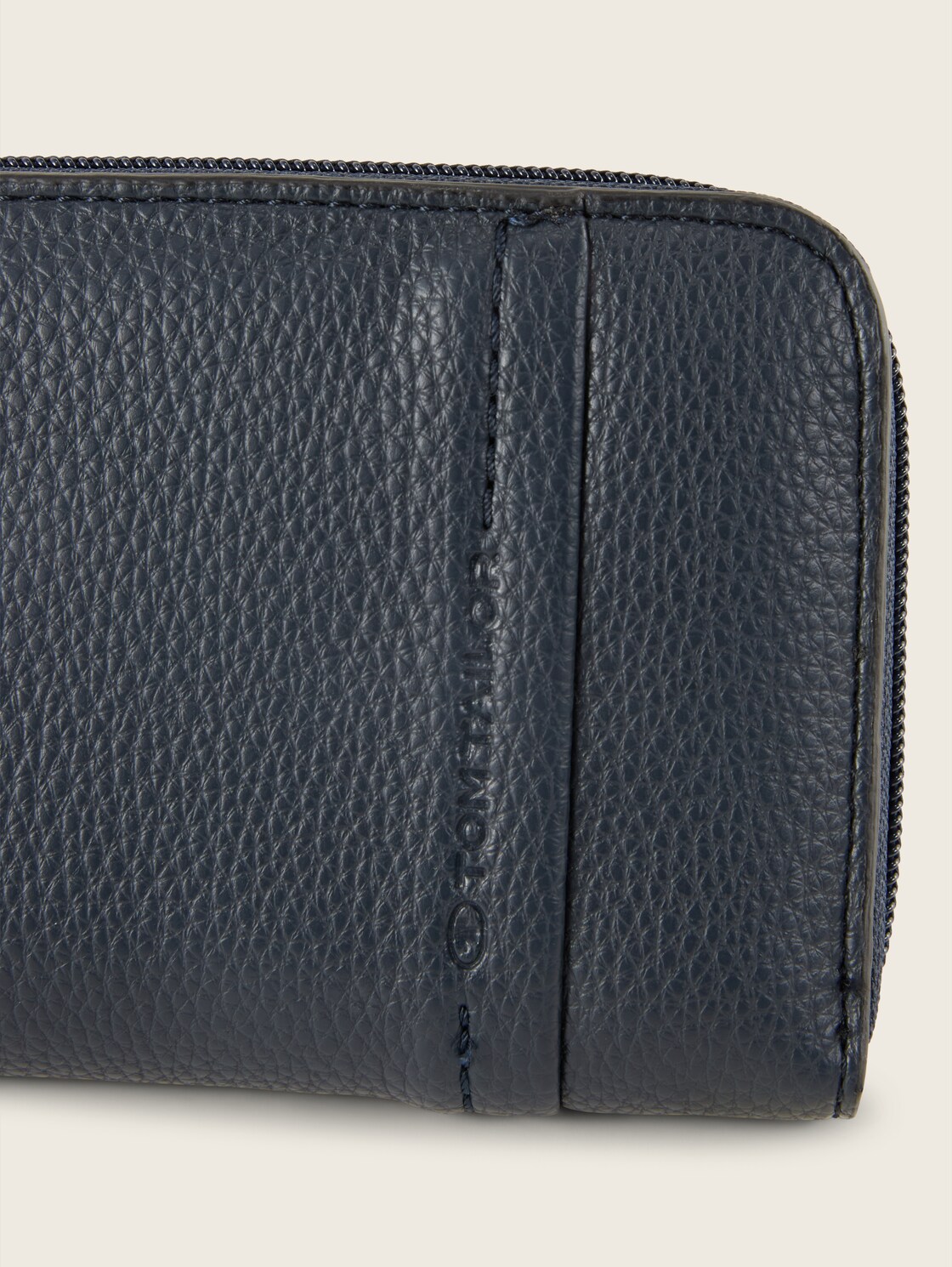 TTBECA Portemonnaie mit Ziernähten - dark blue - seitliche Produkt-Ansicht 