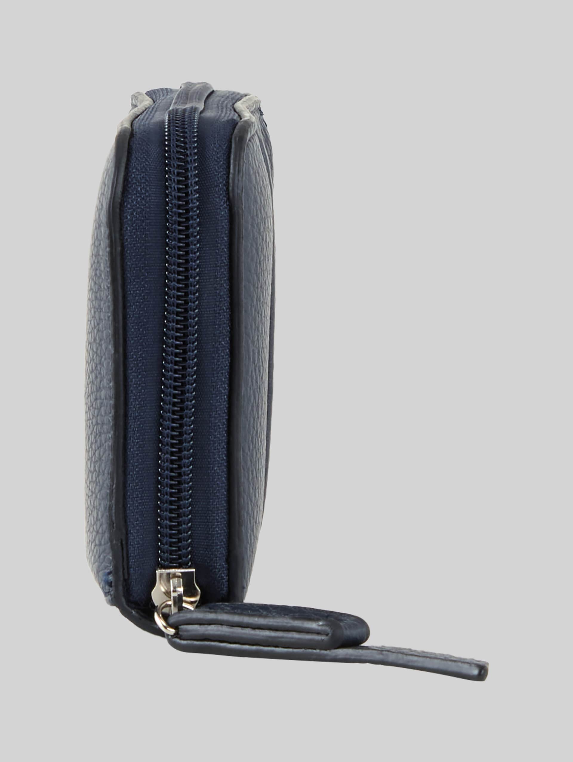 TTBECA portemonnee met decoratieve stiksels - dark blue