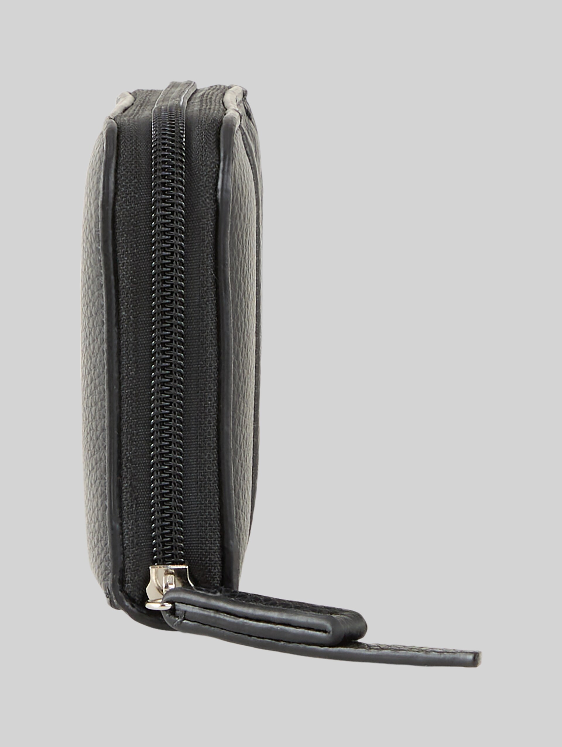 TTBECA wallet with decorative stitching - schwarz / black