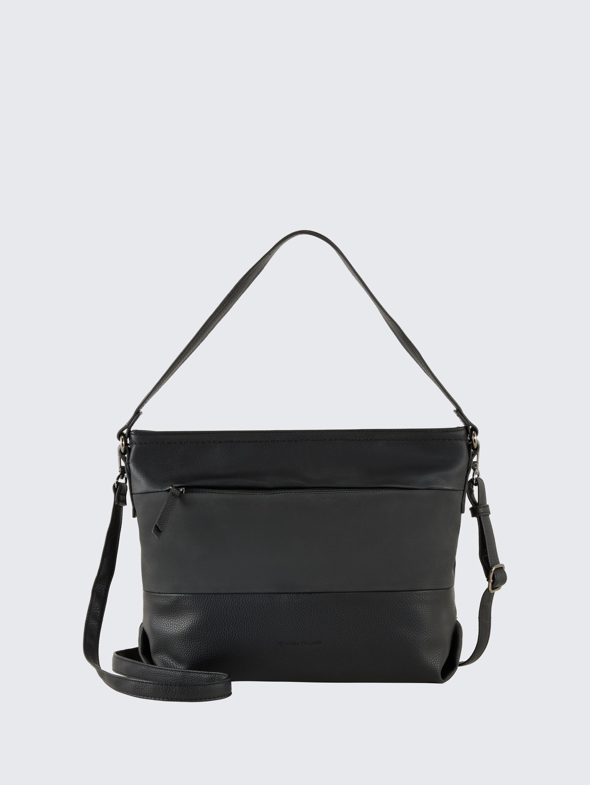 TTNICOLINA M Schultertasche mit Material-Mix - mixed black - Vorder-Produkt-Ansicht