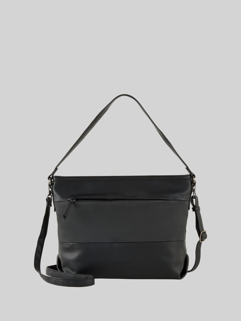 TTNICOLINA M Schultertasche mit Material-Mix von Women, mixed black