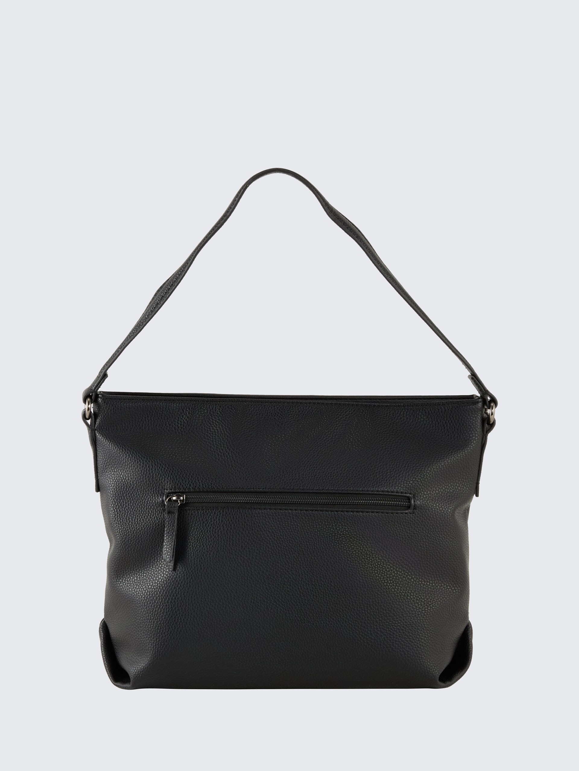 TTNICOLINA M Schultertasche mit Material-Mix - mixed black - Produkt-Rückansicht