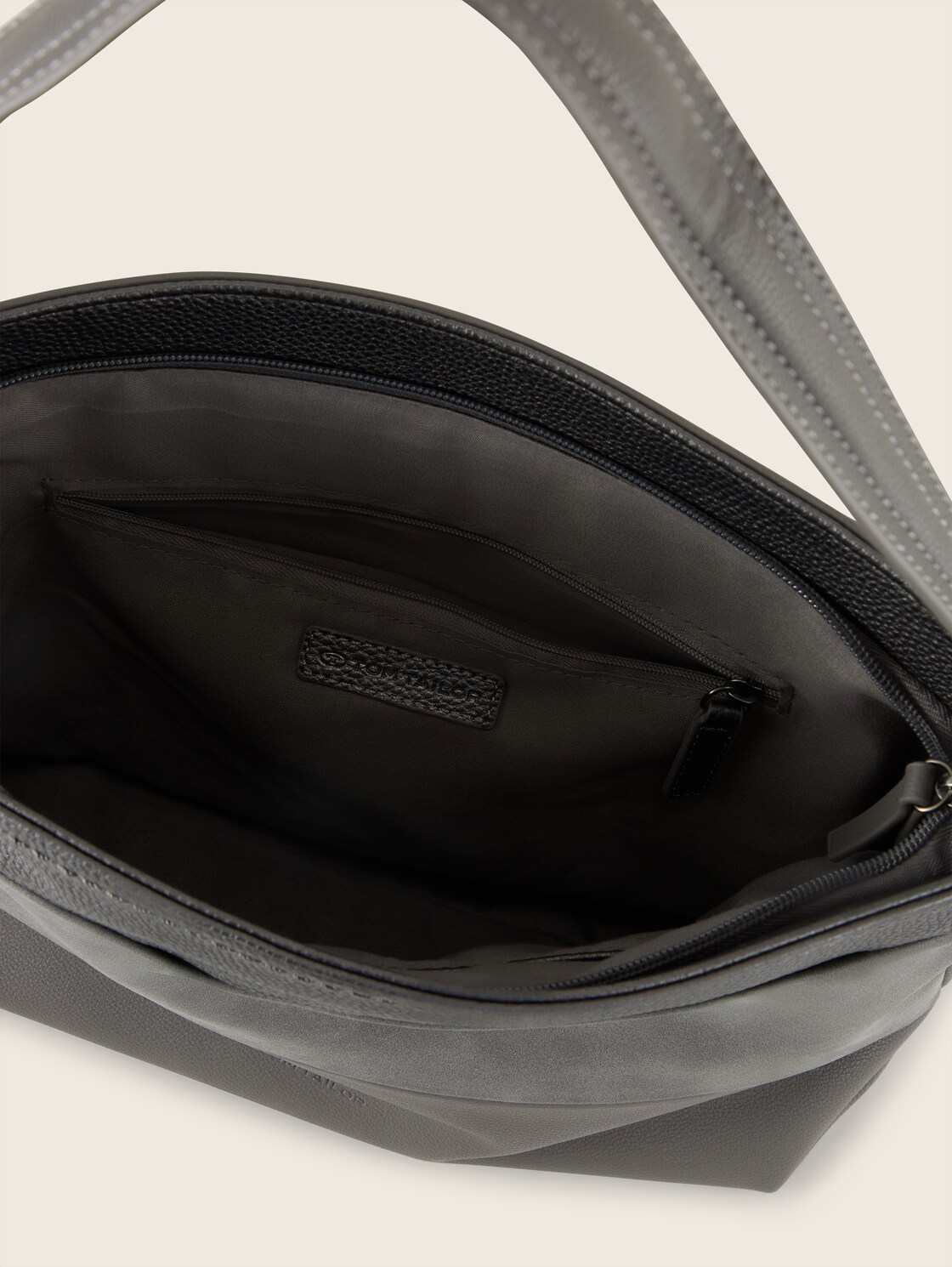 TTNICOLINA M Shoulder bag with material mix - mixed grey - side product view 