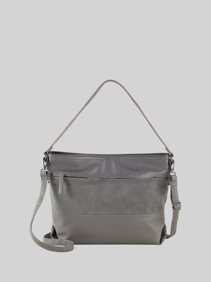TTNICOLINA M Schultertasche mit Material-Mix von Women, mixed grey