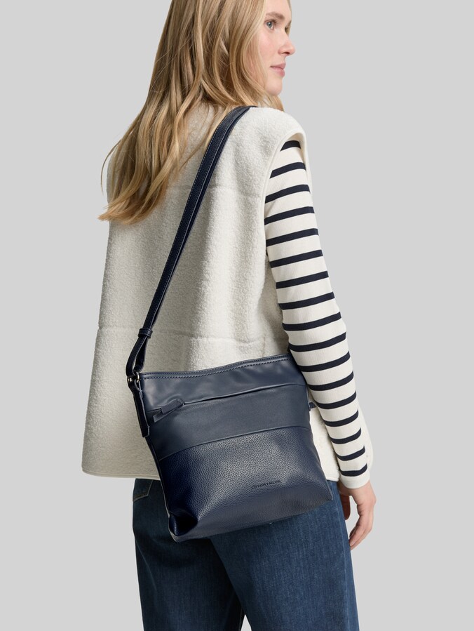 TTNICOLINA M Umhängetasche mit Material-Mix von Women, dark blue