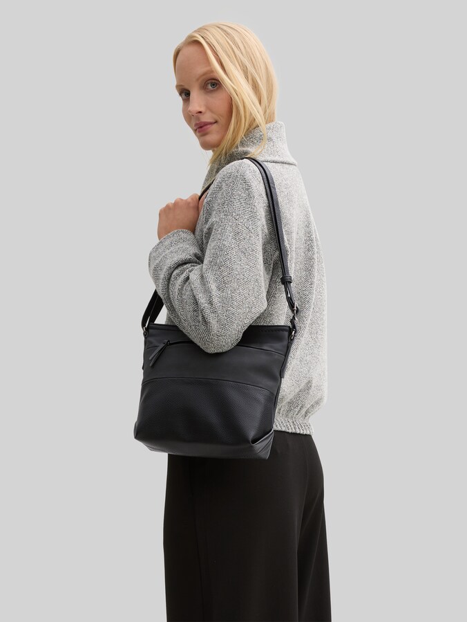 TTNICOLINA M Umhängetasche mit Material-Mix von Women, mixed black