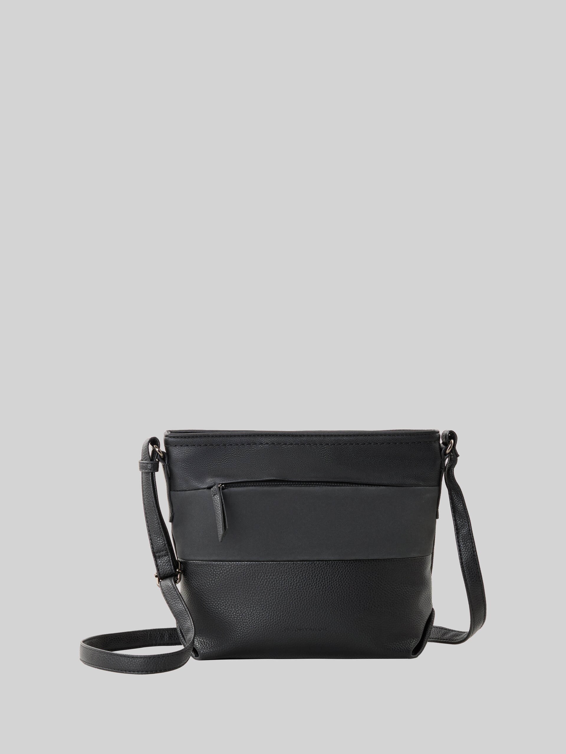 TTNICOLINA M Umhängetasche mit Material-Mix - mixed black - Vorder-Produkt-Ansicht