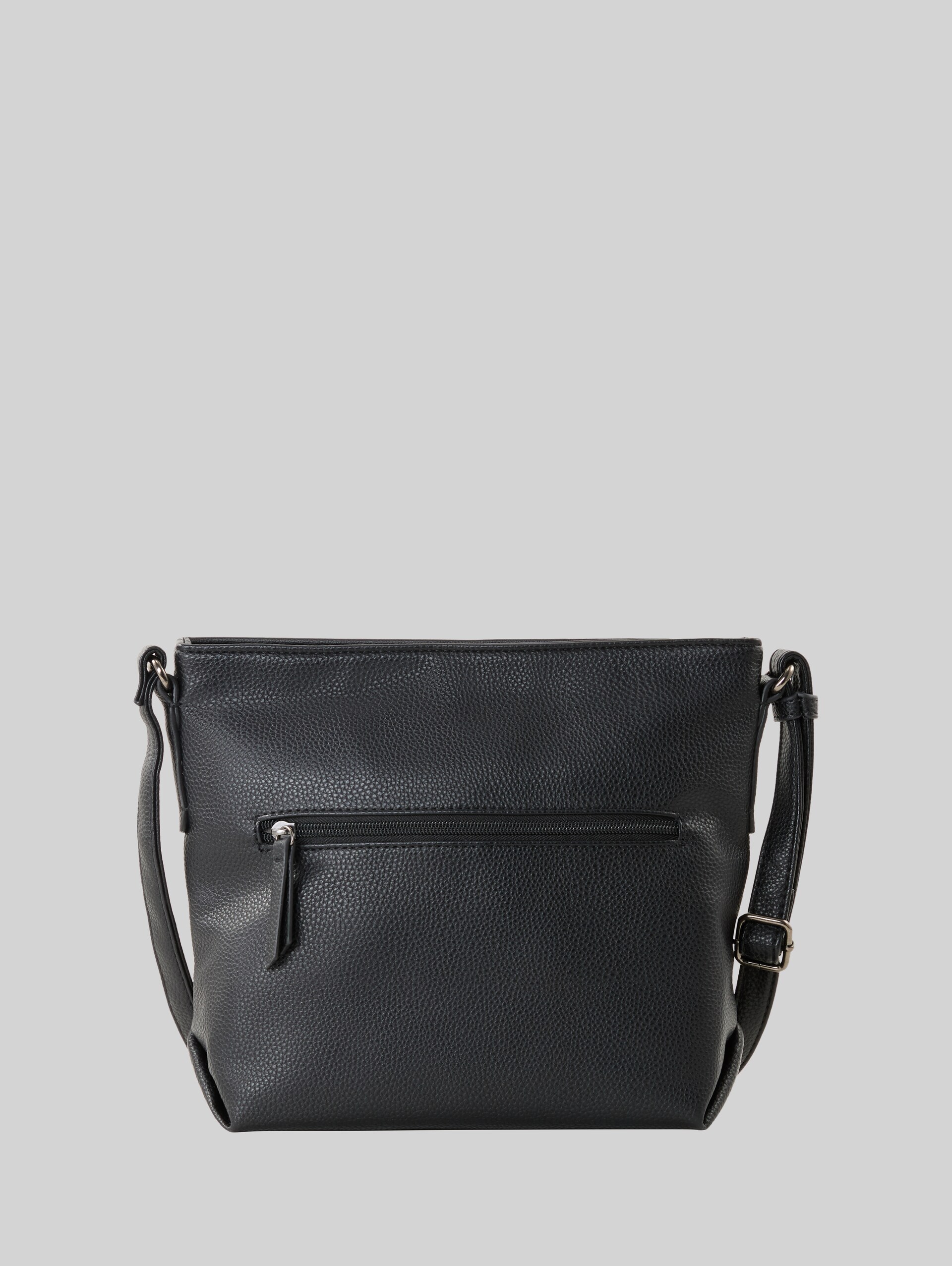 TTNICOLINA M Umhängetasche mit Material-Mix - mixed black - Produkt-Rückansicht