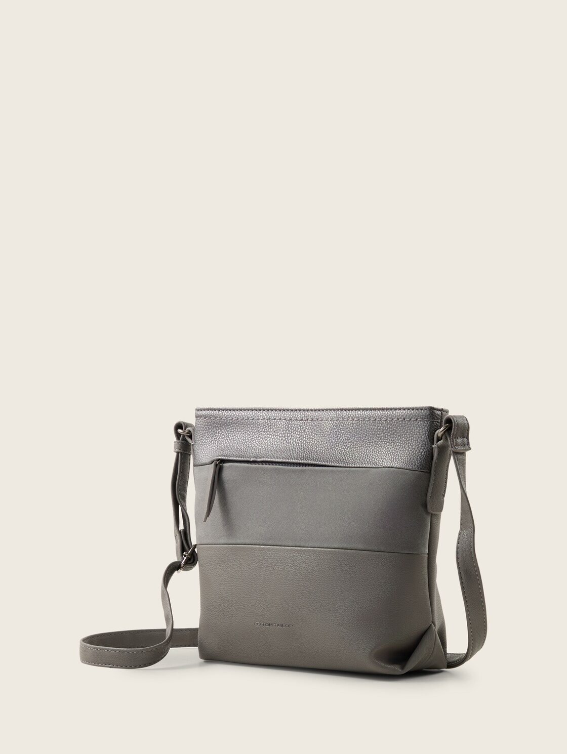 TTNICOLINA M shoulder bag with material mix - mixed grey - side product view 