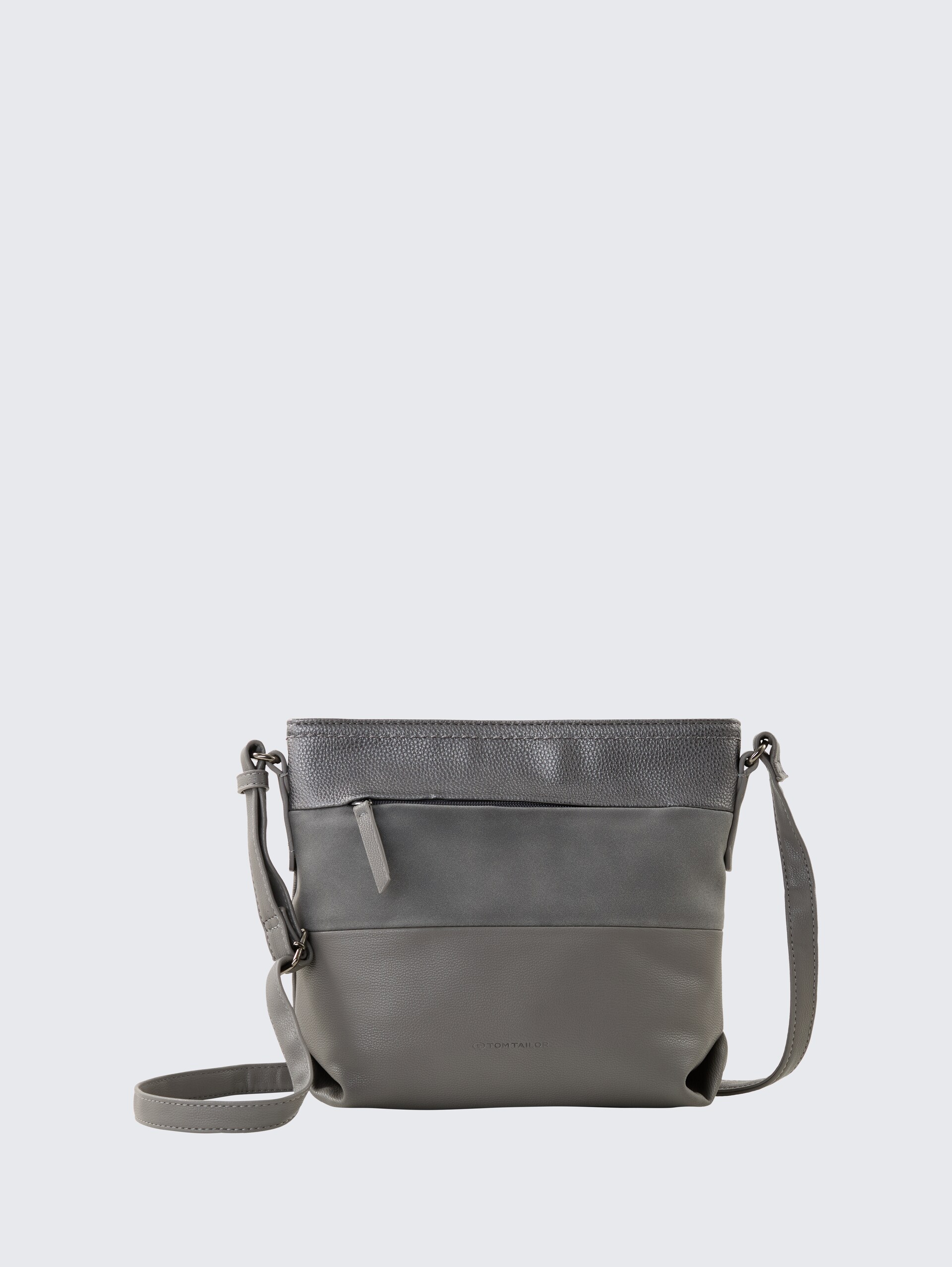 TTNICOLINA M Umhängetasche mit Material-Mix - mixed grey - Vorder-Produkt-Ansicht
