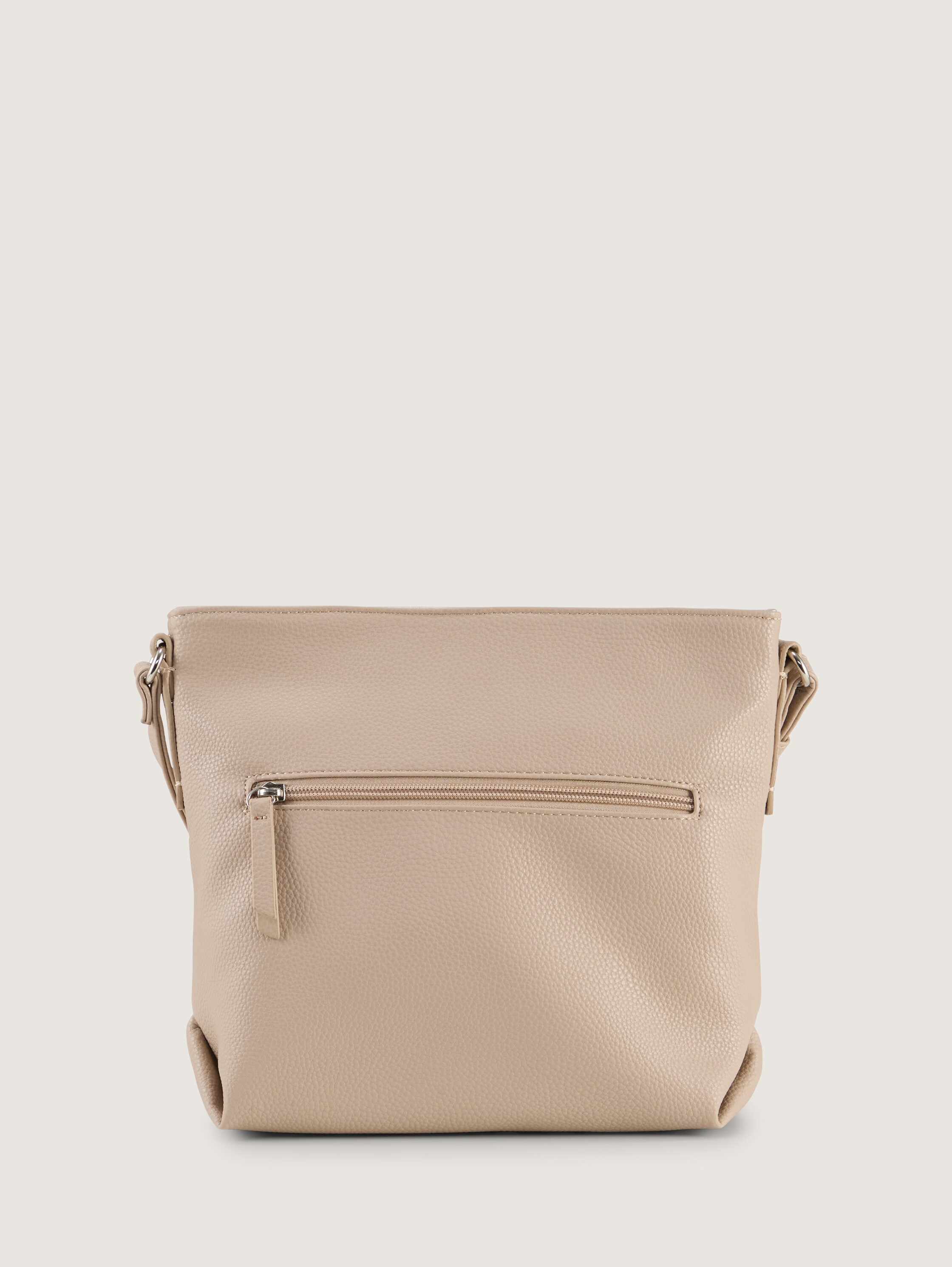 TTNICOLINA M Umhängetasche mit Material-Mix - mixed taupe - Produkt-Rückansicht