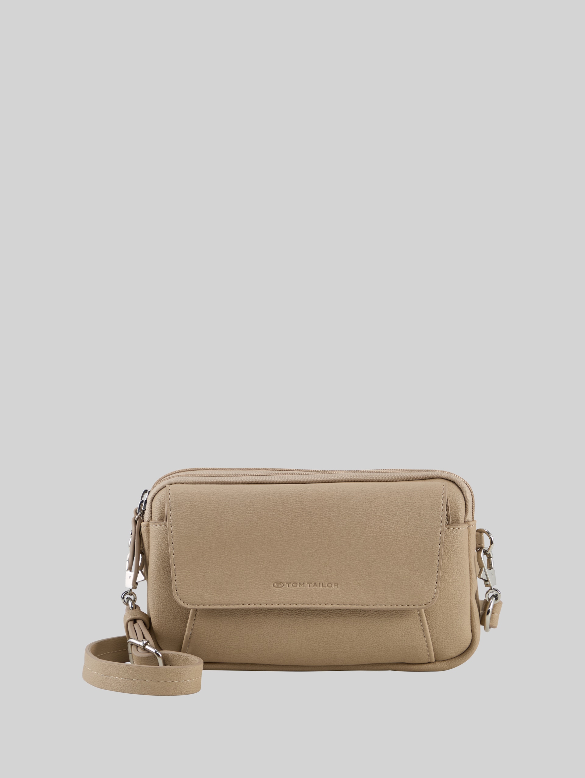 TTTILLY S Umhängetasche mit Umschlag - taupe / taupe - Vorder-Produkt-Ansicht