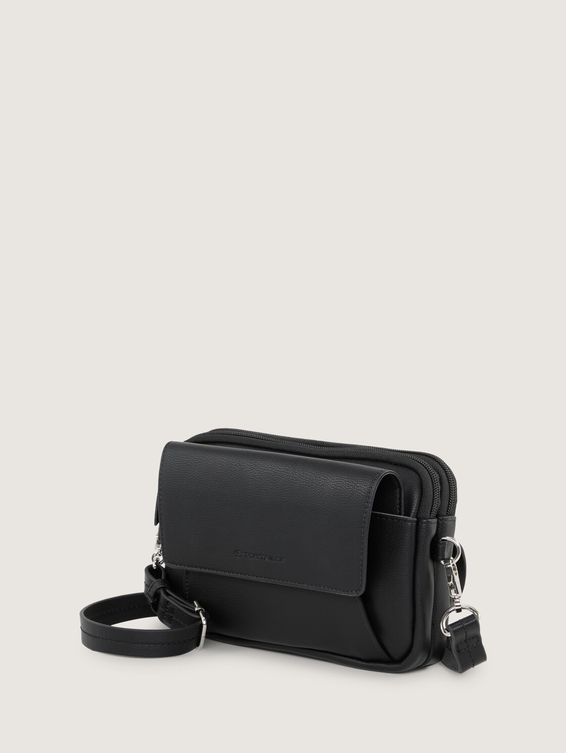 TTTILLY S Umhängetasche mit Umschlag - schwarz / black - seitliche Produkt-Ansicht 