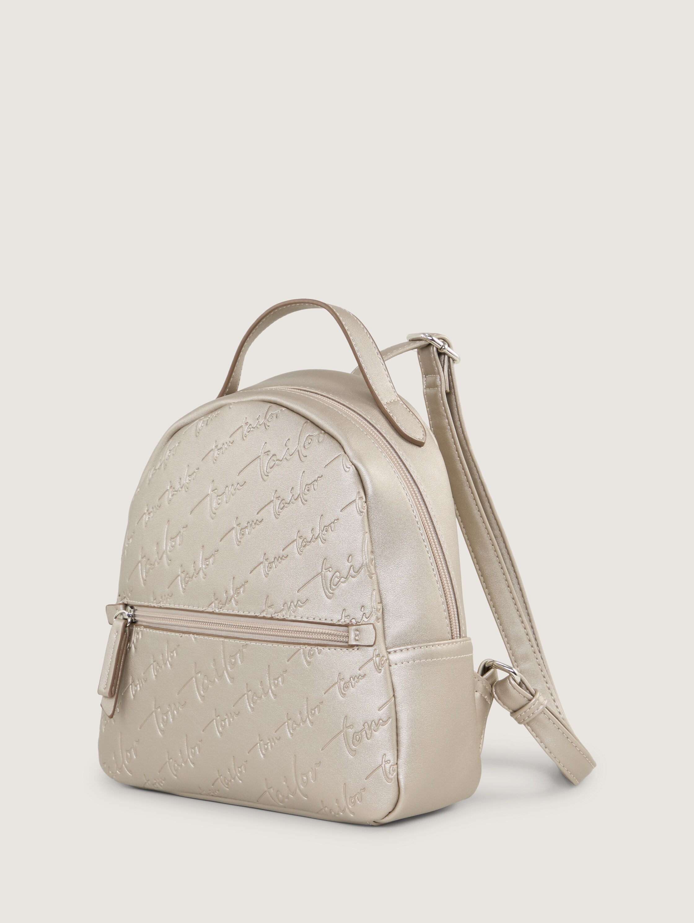 TTDENICE M Rucksack mit Logo-Prägung - metallic_taupe - 
