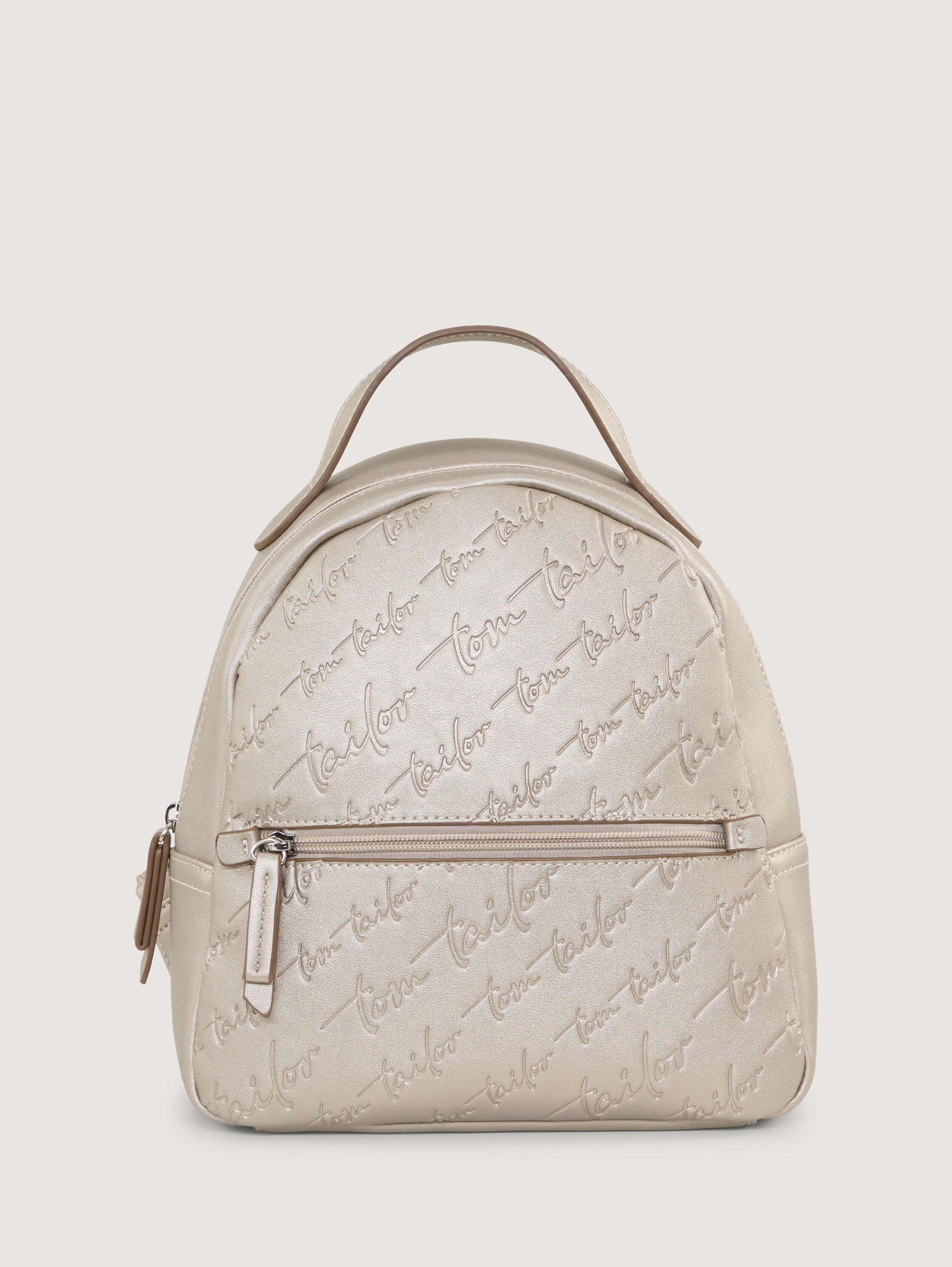 TTDENICE M Rucksack mit Logo-Prägung - metallic_taupe - 