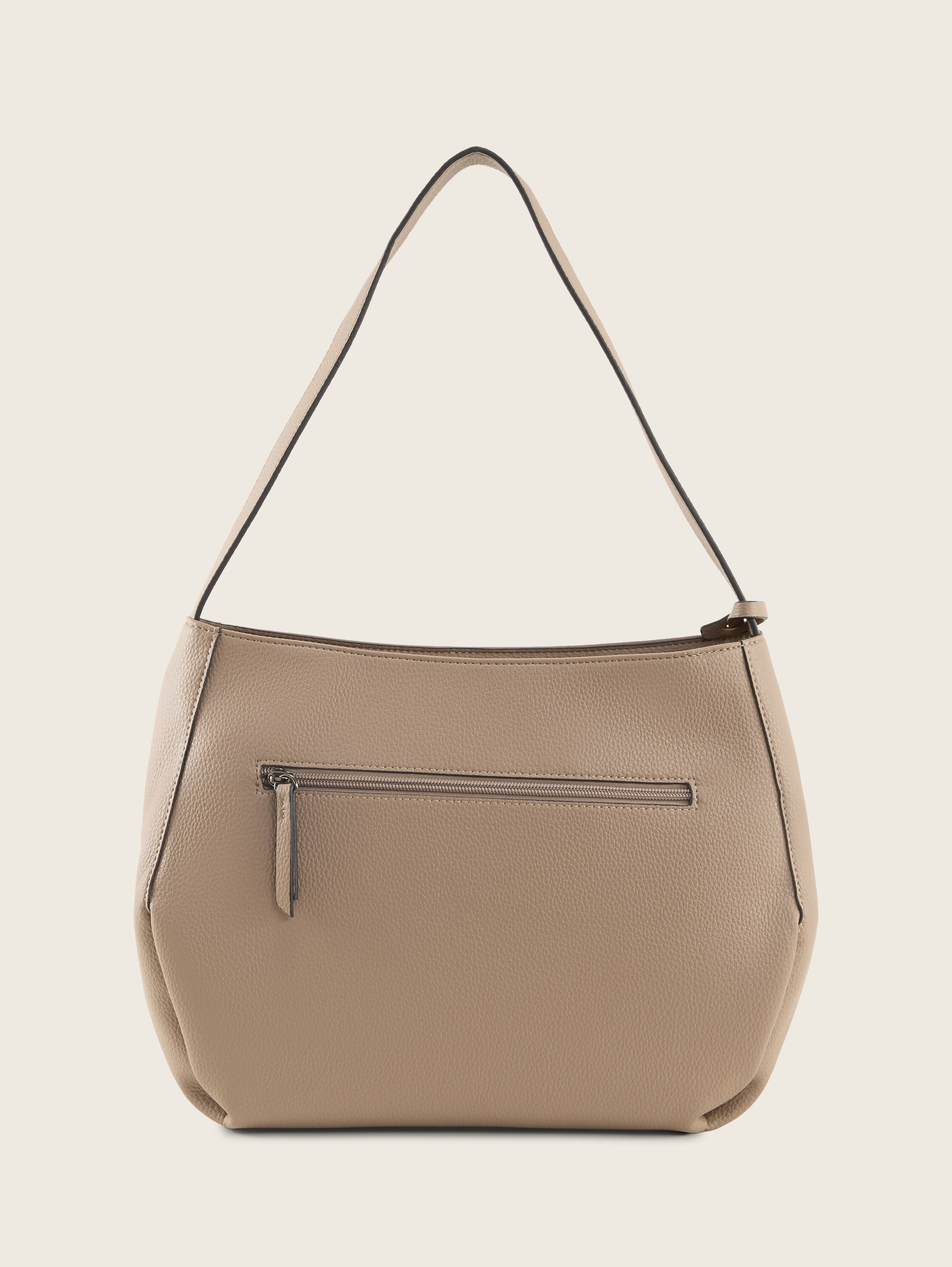 TTBERIT M Beuteltasche mit Logo-Anhänger - taupe_taupe - 