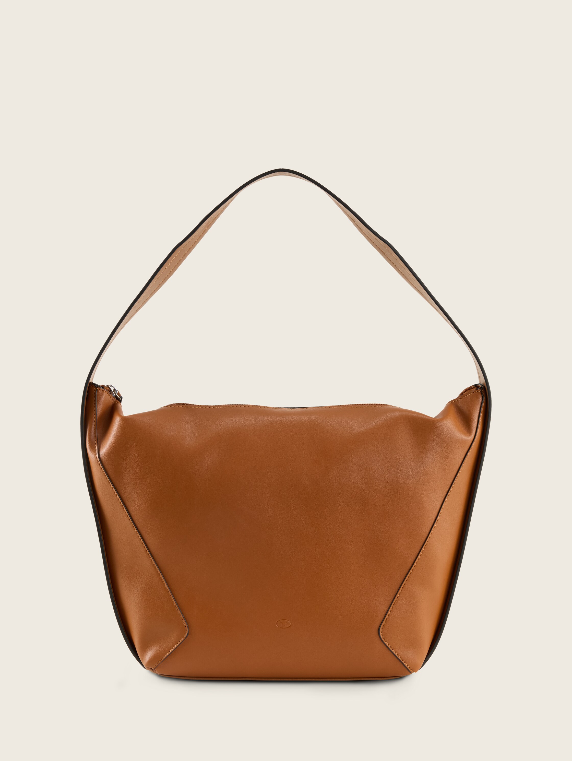 TTMANOLA L Beuteltasche mit Ziernähten - cognac_brandy - 