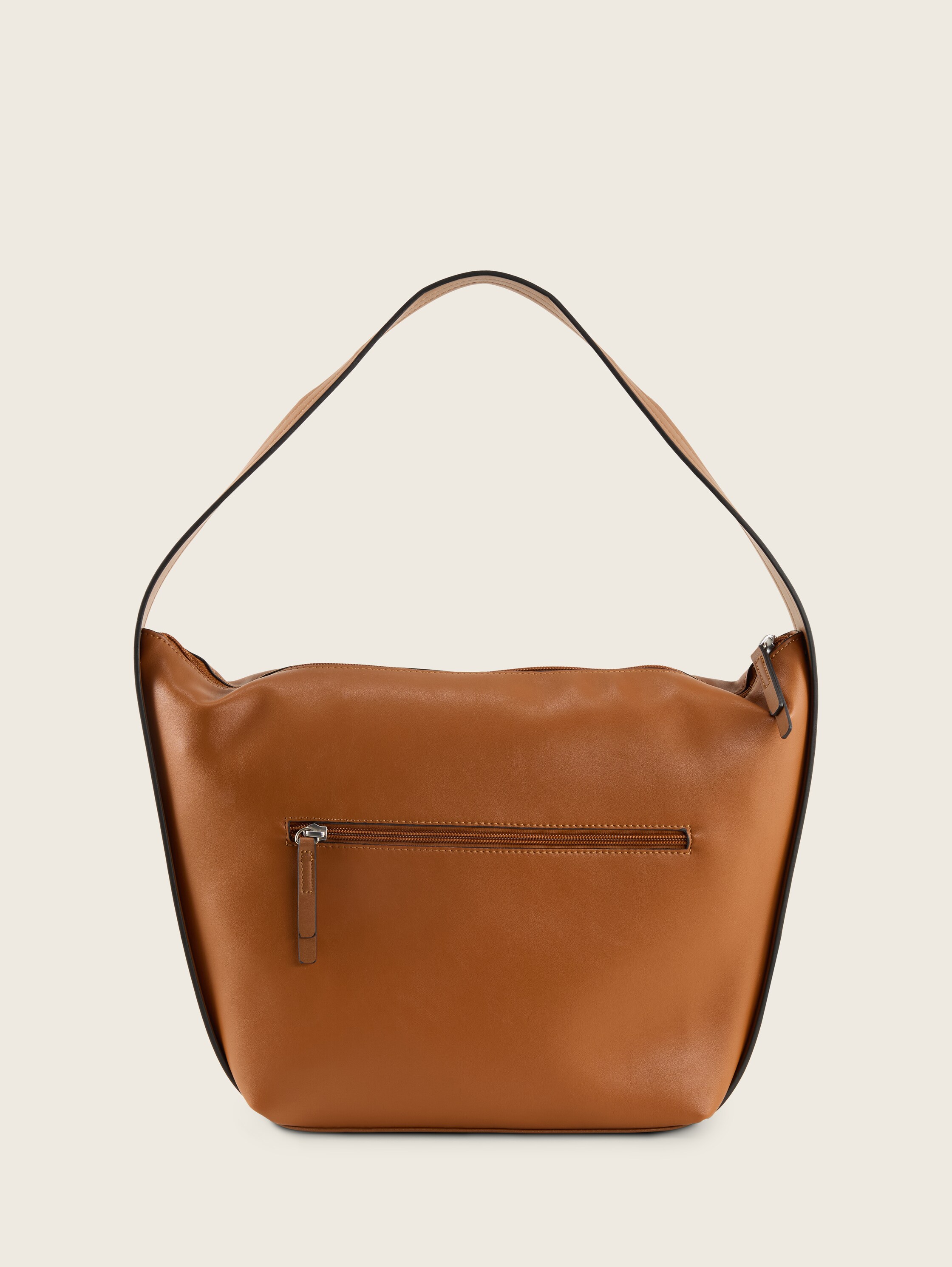 TTMANOLA L Beuteltasche mit Ziernähten - cognac_brandy - 