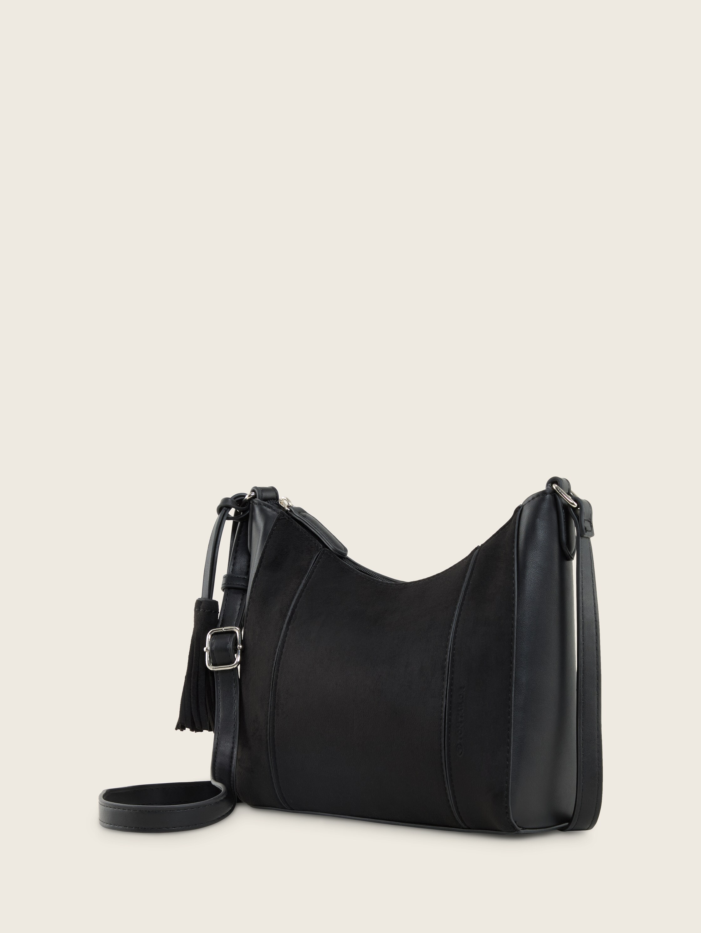 TTPIRA M Beuteltasche mit Velourlederimitat - schwarz_black - 