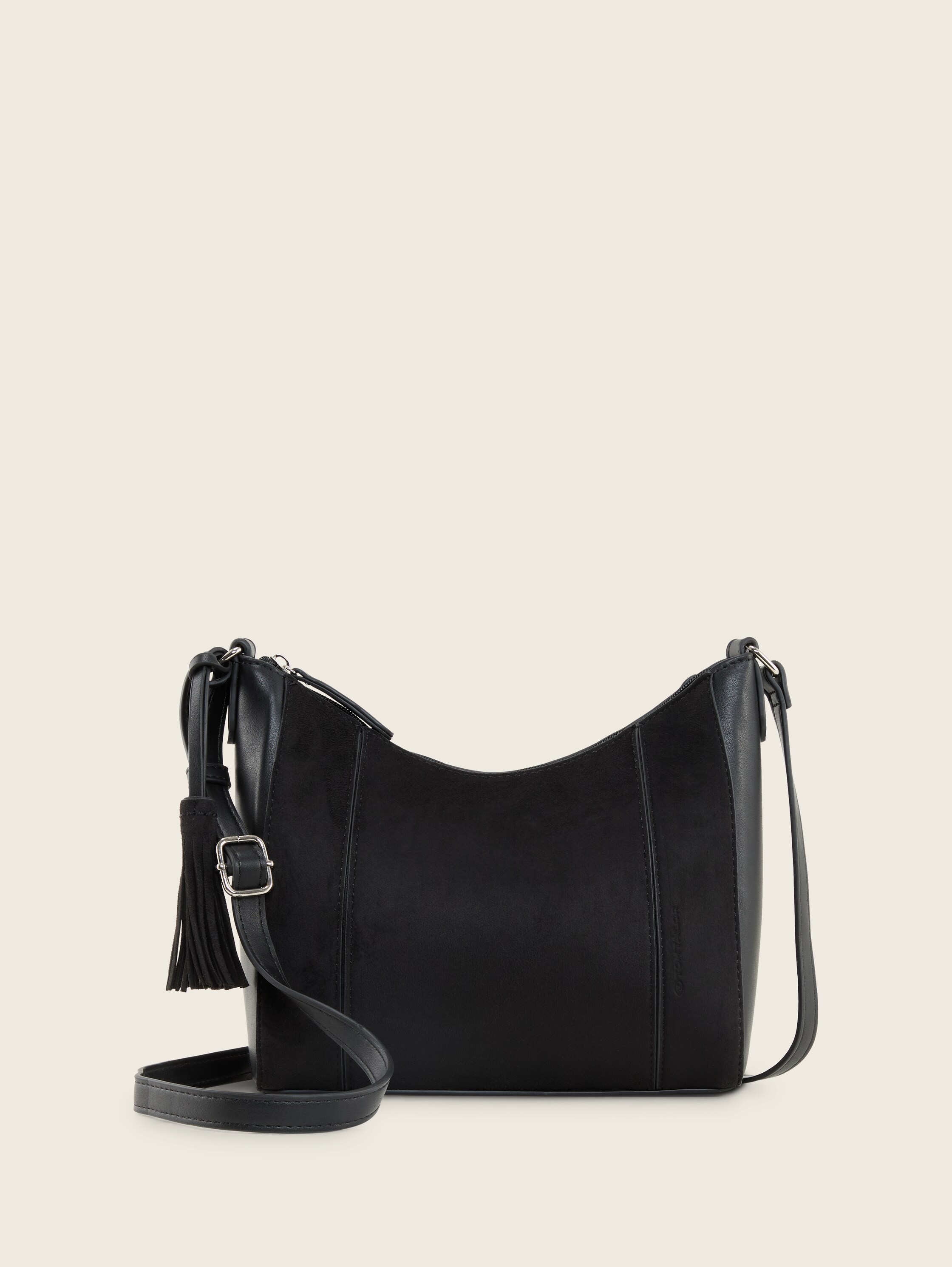 TTPIRA M Beuteltasche mit Velourlederimitat - schwarz_black - 