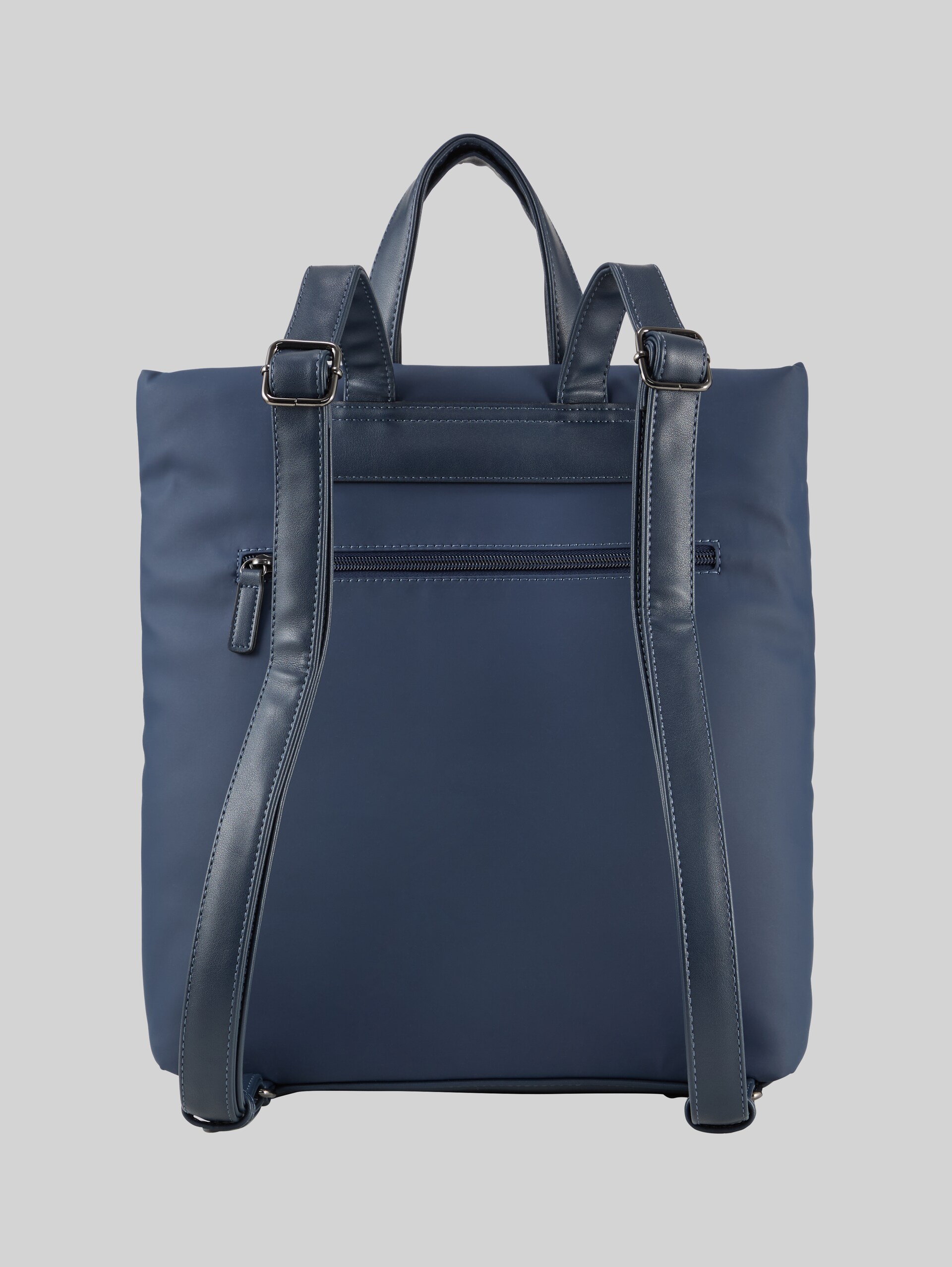 TTPATTI M backpack made from water-repellent recycled nylon - dark blue - Product rear view