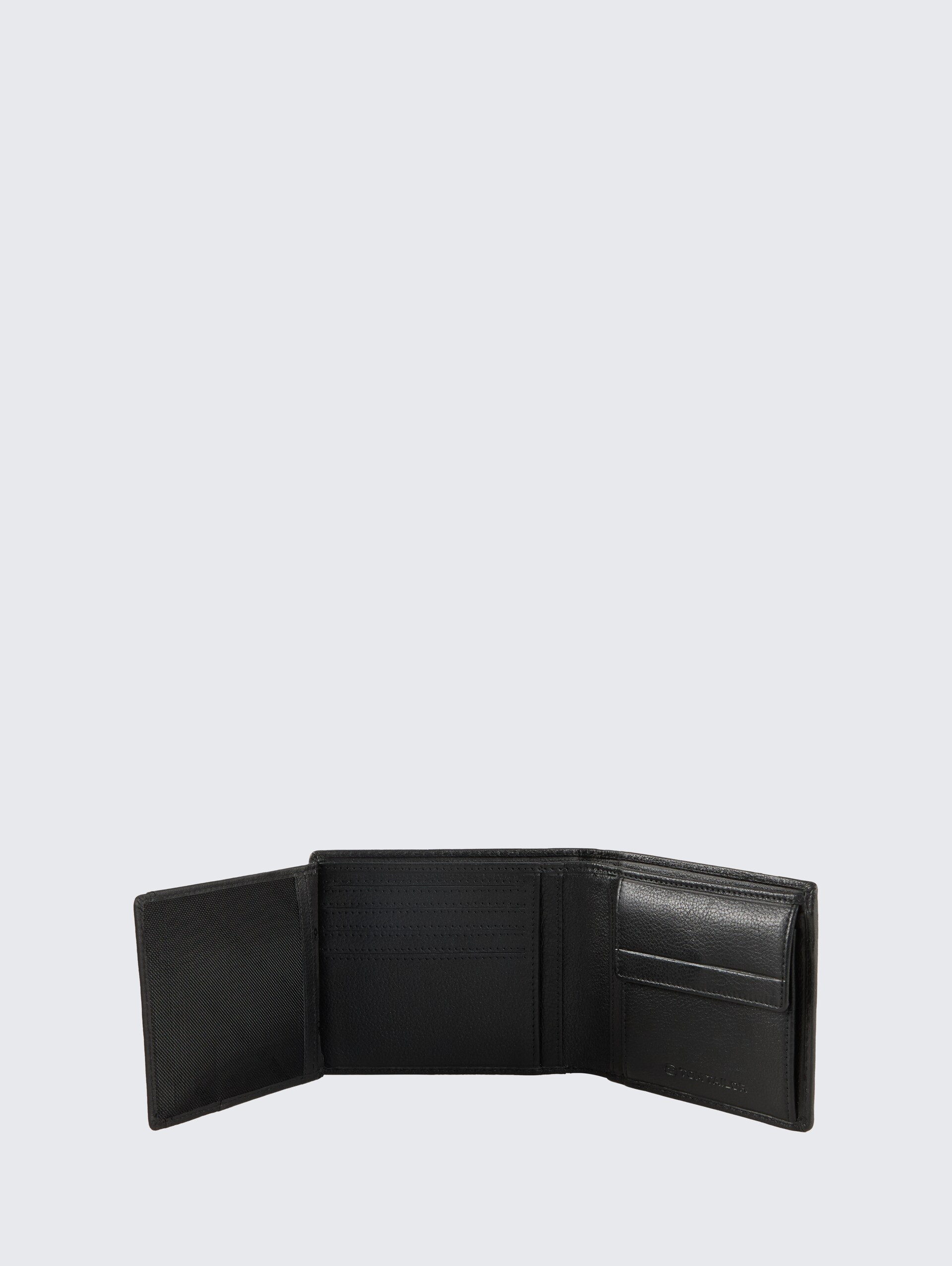 TTBELA Brieftasche aus Leder - schwarz / black - seitliche Produkt-Ansicht 