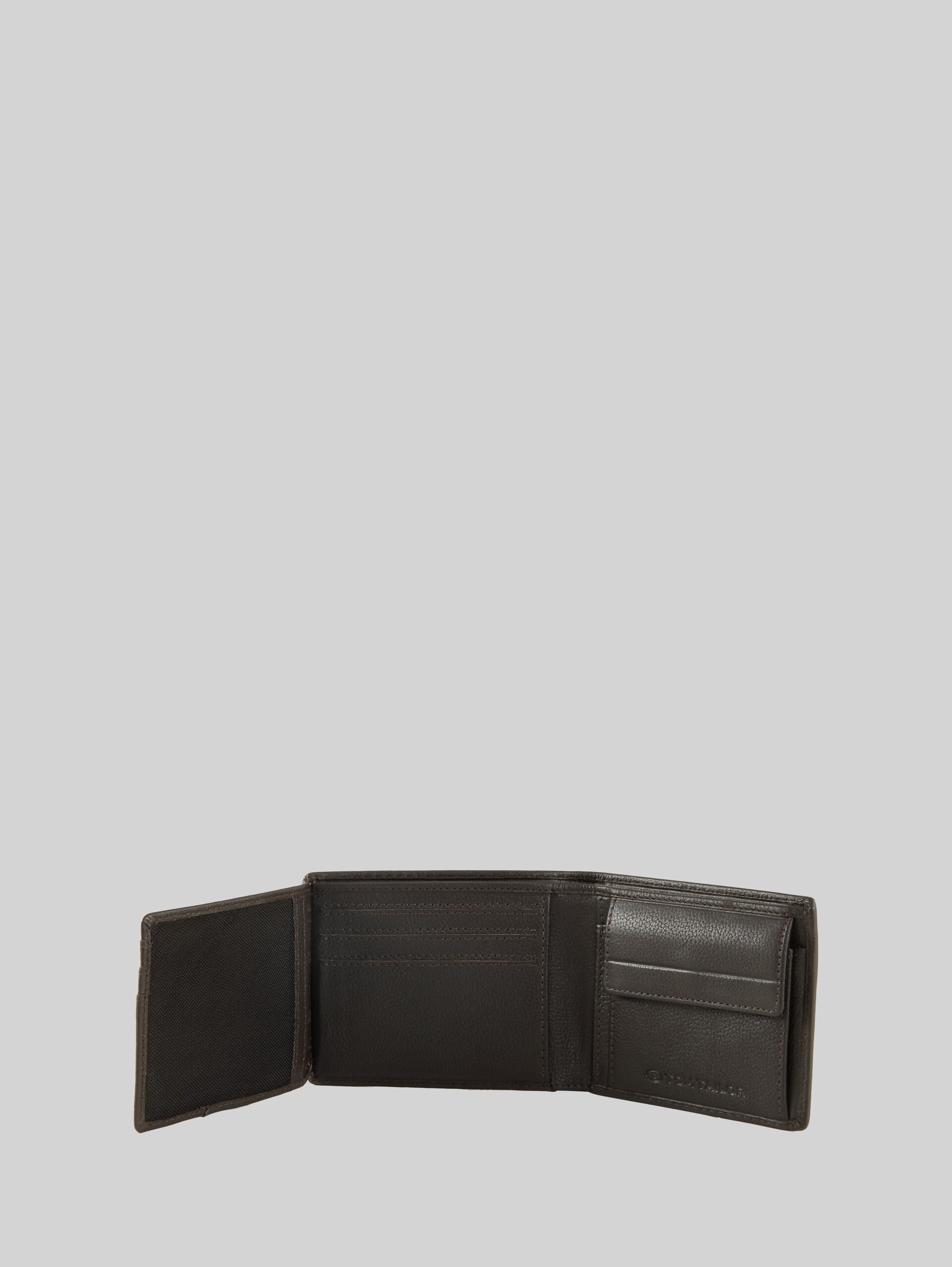 TTBELA Brieftasche aus Leder - dark brown - seitliche Produkt-Ansicht 