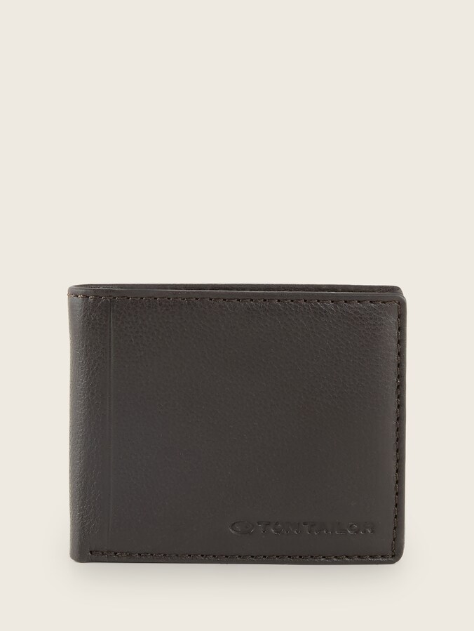 TTBELA leren portemonnee door Men, dark brown