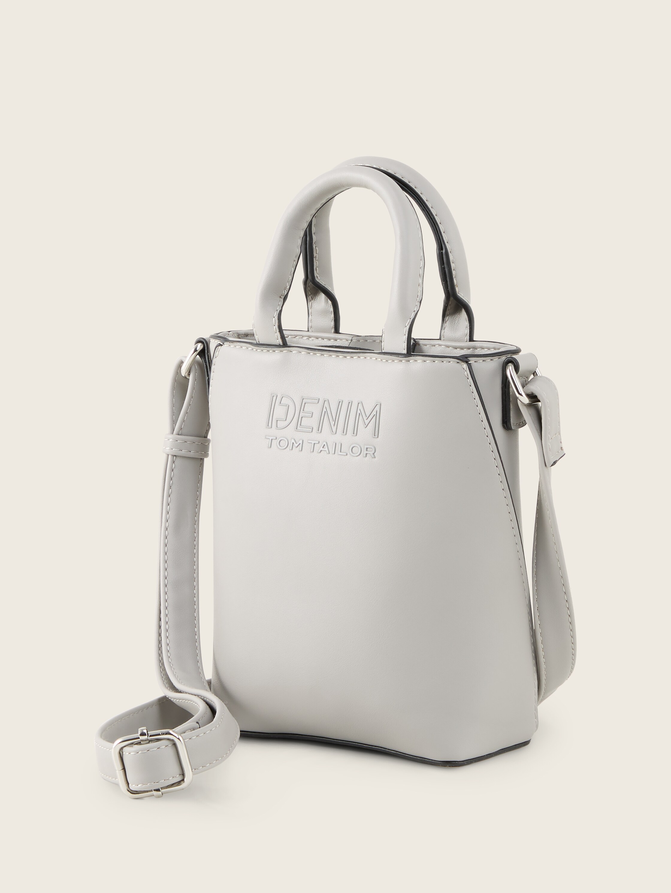 TTHEIDY S Umhängetasche mit Logo-Prägung - light_grey - 
