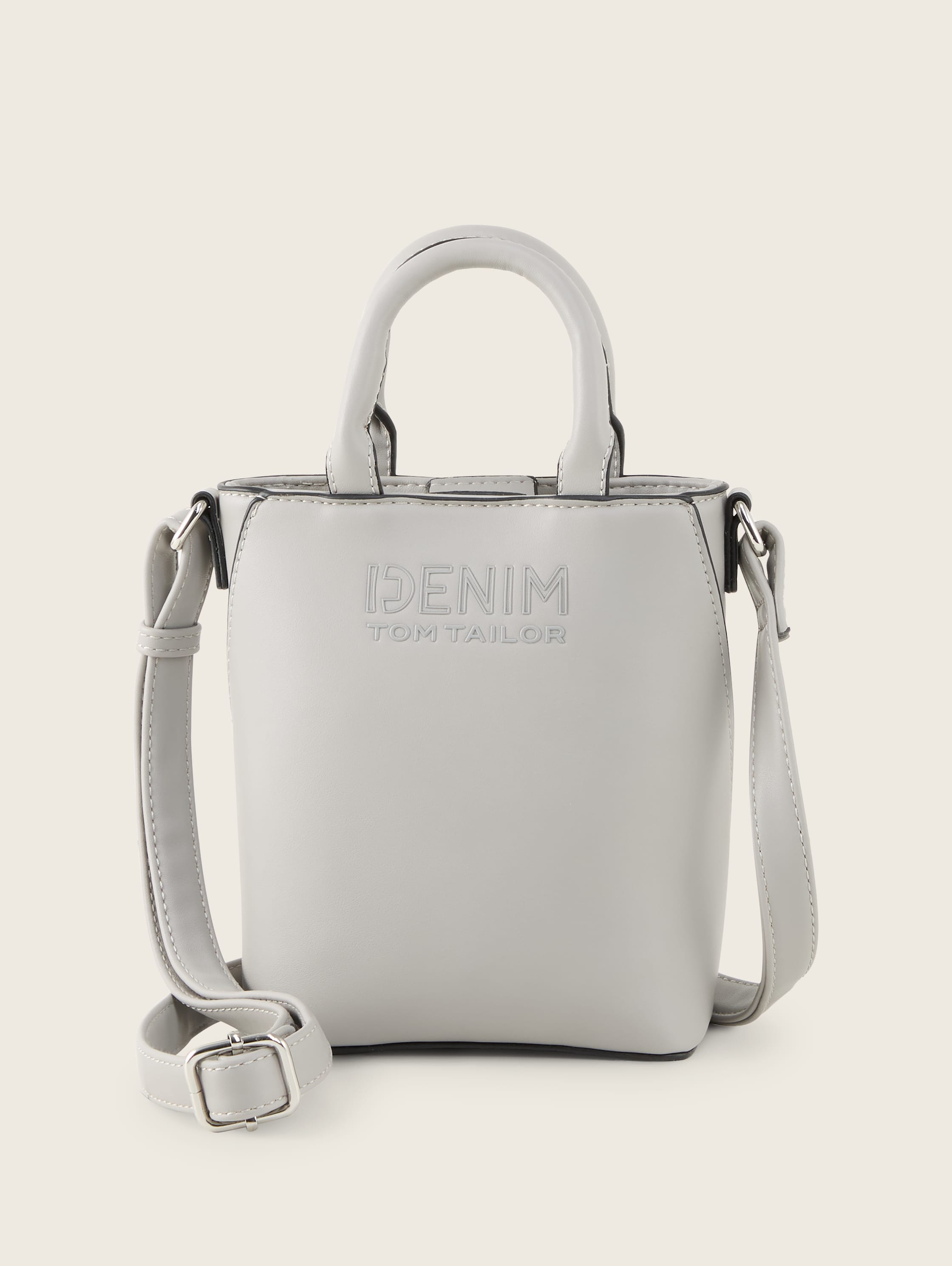 TTHEIDY S Umhängetasche mit Logo-Prägung - light_grey - 
