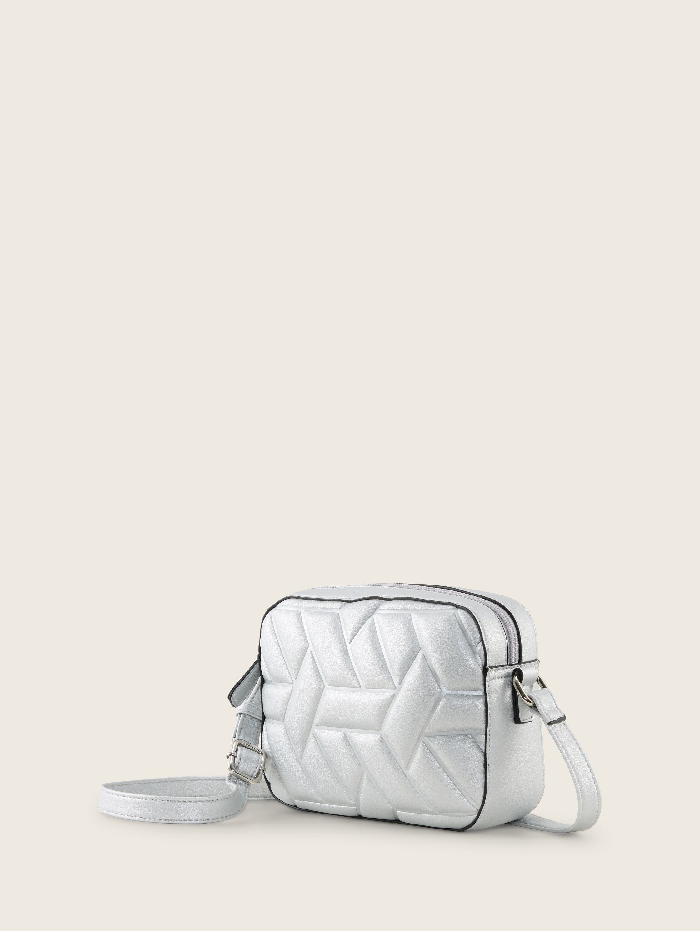 TTAMELA Umhängetasche mit Stepp-Details - silber_silver - 