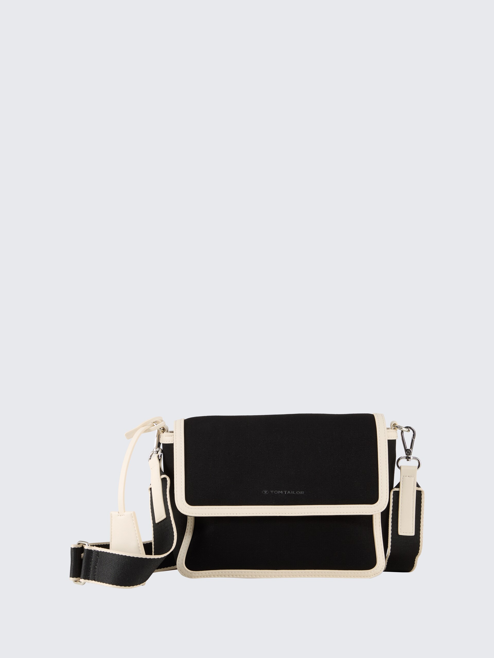 TTSUZI M Schultertasche mit kontrastierenden Kantendetails - schwarz / black - Vorder-Produkt-Ansicht