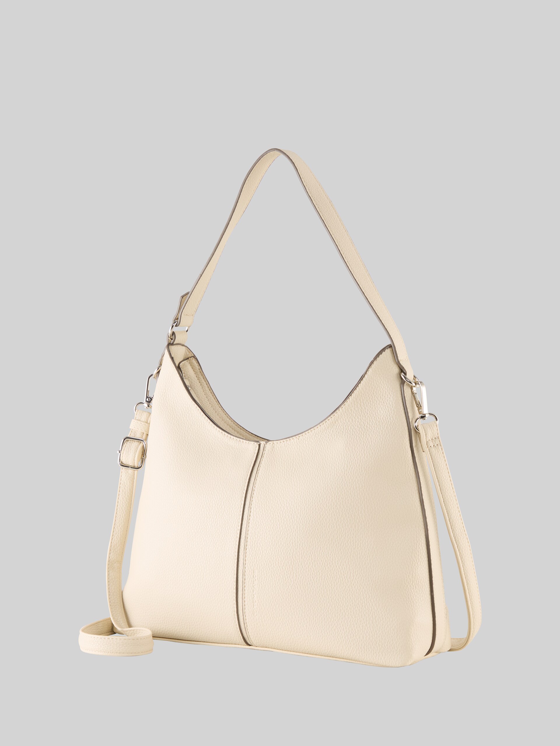 TTJEMA M pouch bag with decorative stitching - off white / off white - side product view 