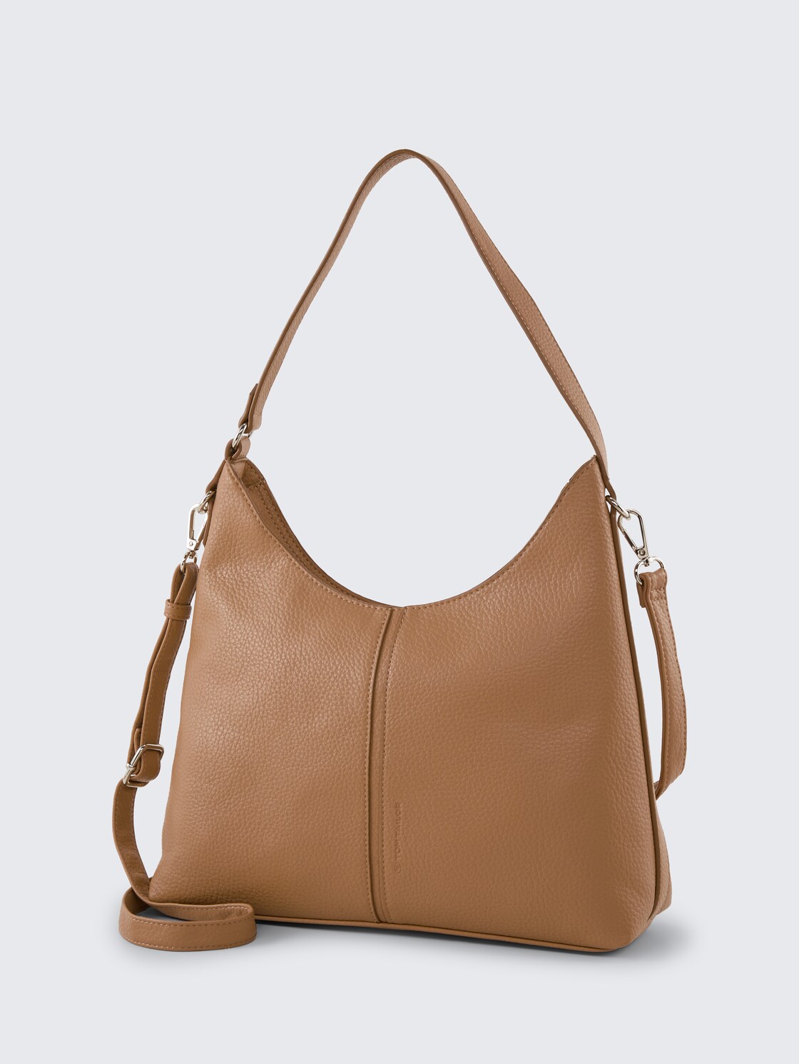 TTJEMA M Beuteltasche mit Ziernaht - camel / camel nature - seitliche Produkt-Ansicht 