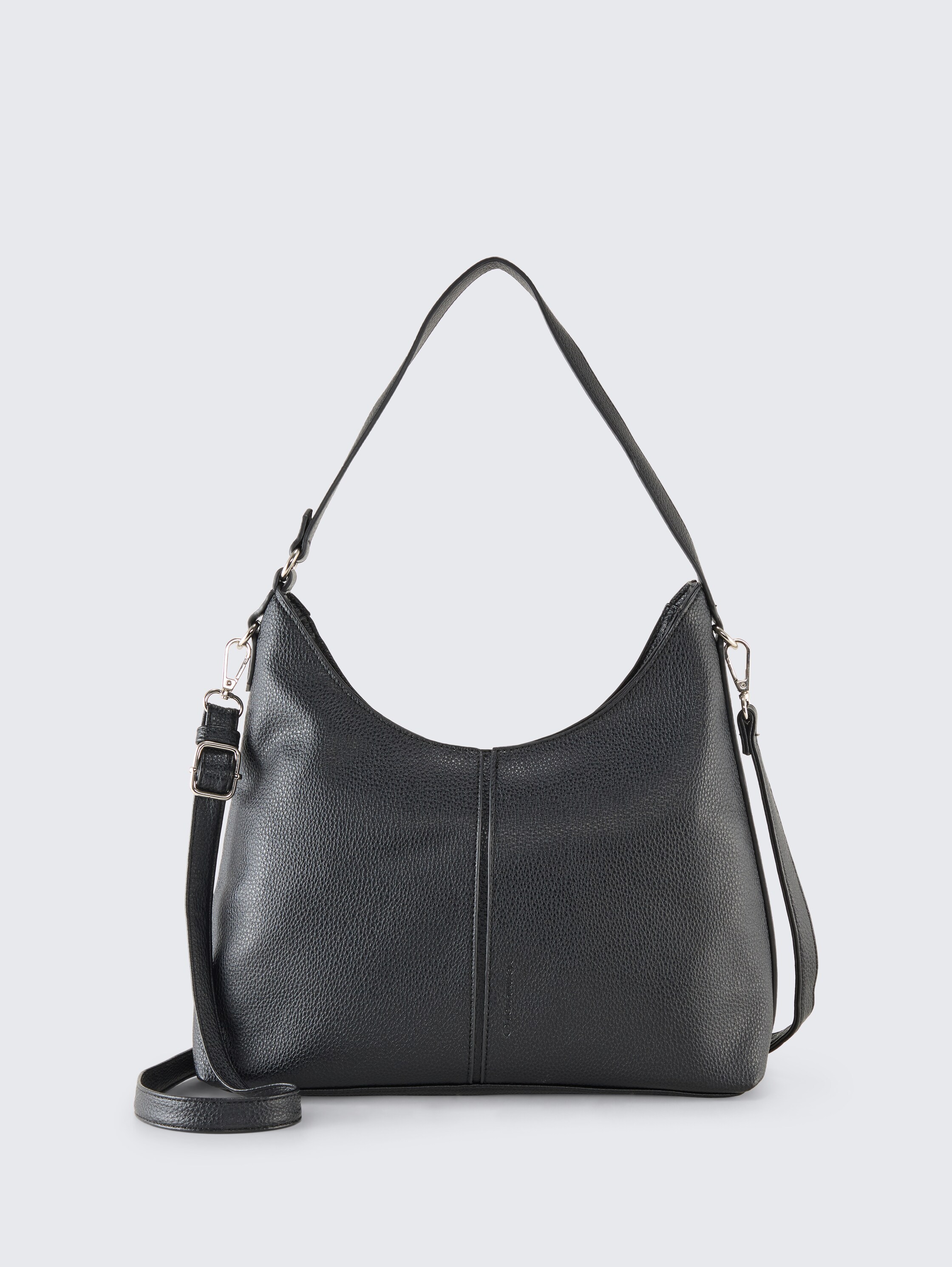 TTJEMA M Beuteltasche mit Ziernaht - schwarz_black - 