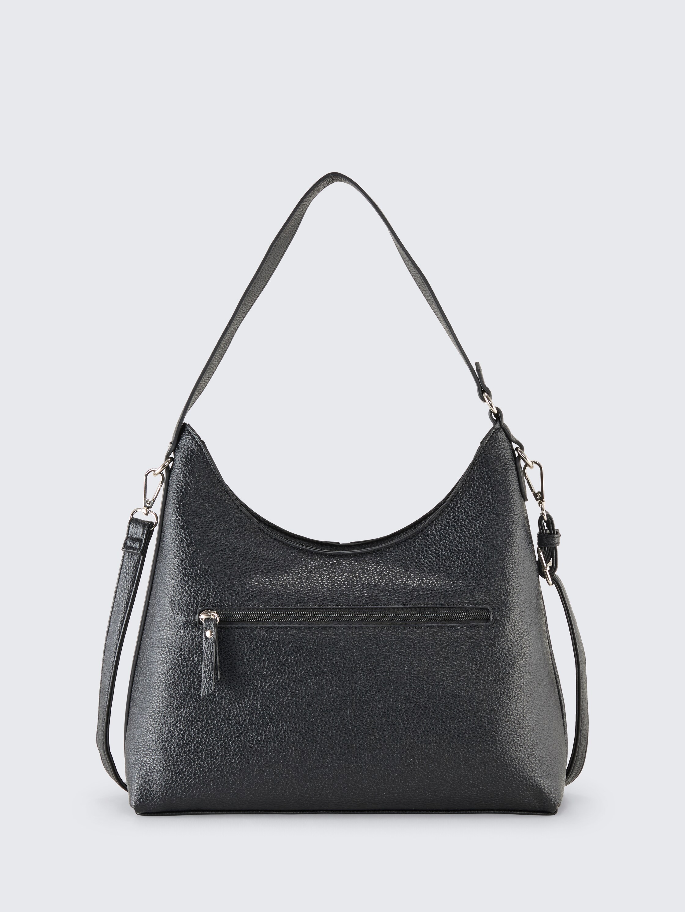 TTJEMA M Beuteltasche mit Ziernaht - schwarz_black - 