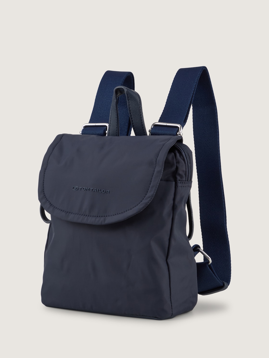 TTSANSA M Rucksack mit Überschlag - dark blue - seitliche Produkt-Ansicht 