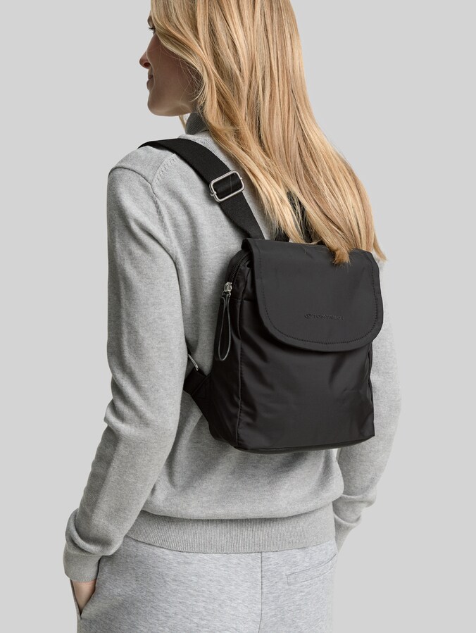 TTSANSA M Rucksack mit Überschlag von Women, schwarz / black