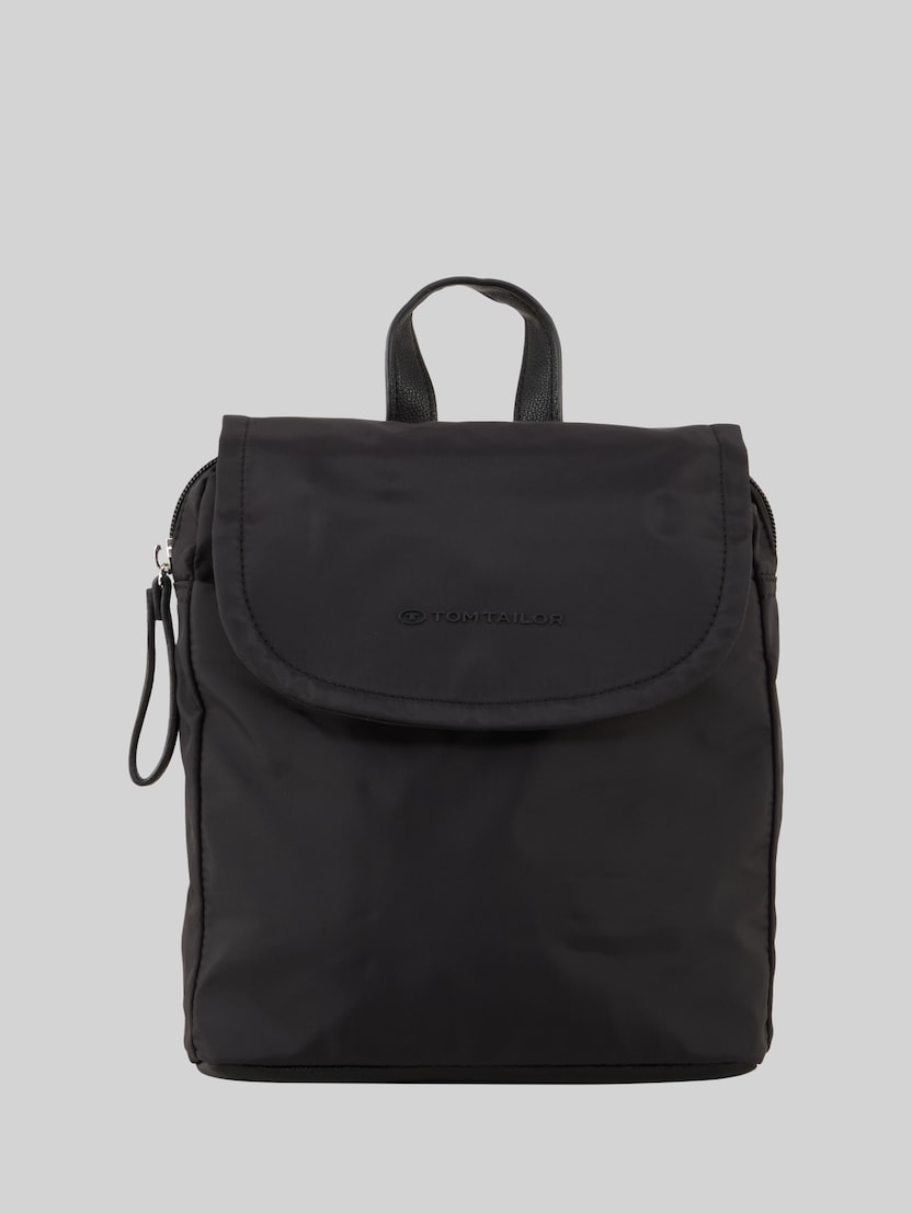 TTSANSA M city rucksack with flap by Women, schwarz / black